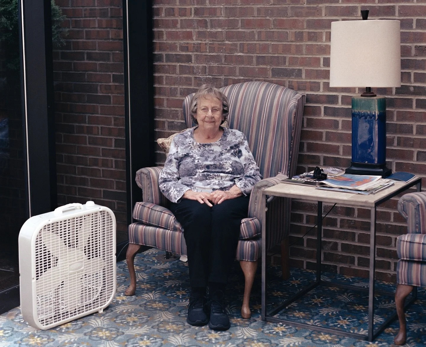 Portraits of my 92 year old grandmother in Kalamazoo Michigan named Johanna on medium format film. These were taken in her living community that she loves.