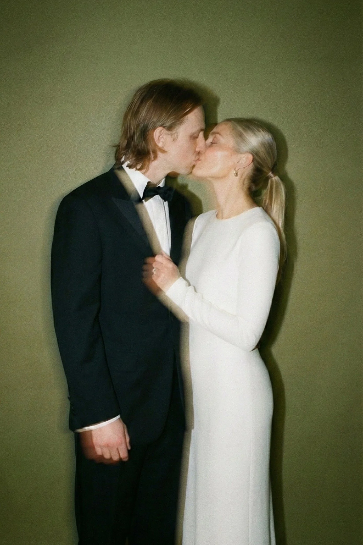 Lumiere and Grain Couples Wedding Portrait on Film