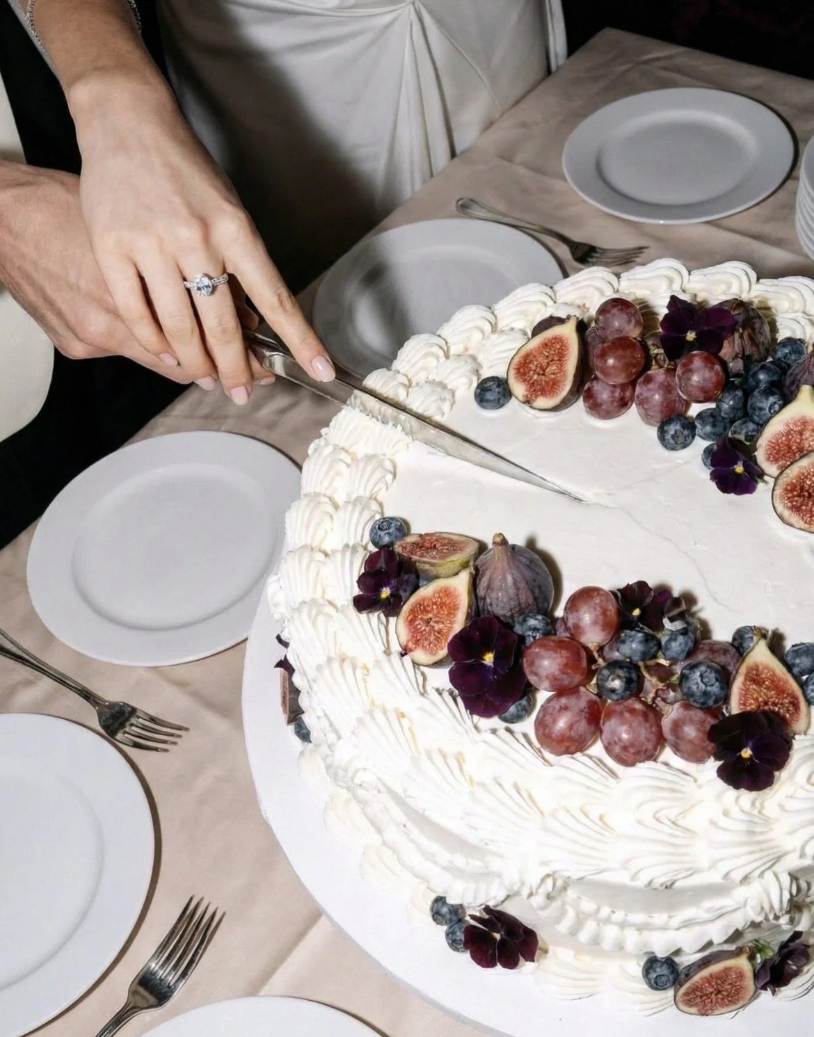 Lumiere and Grain Photography Fruit Still Life Cake Cutting