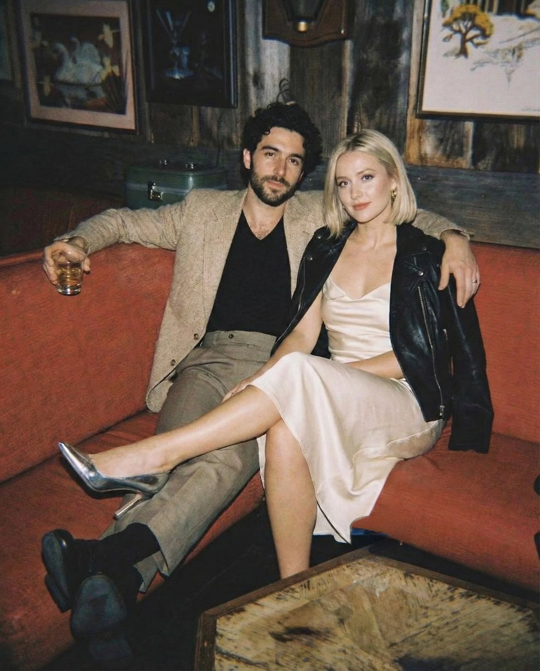 Lumiere and Grain  Chicago Engagement Photography gilt bar film