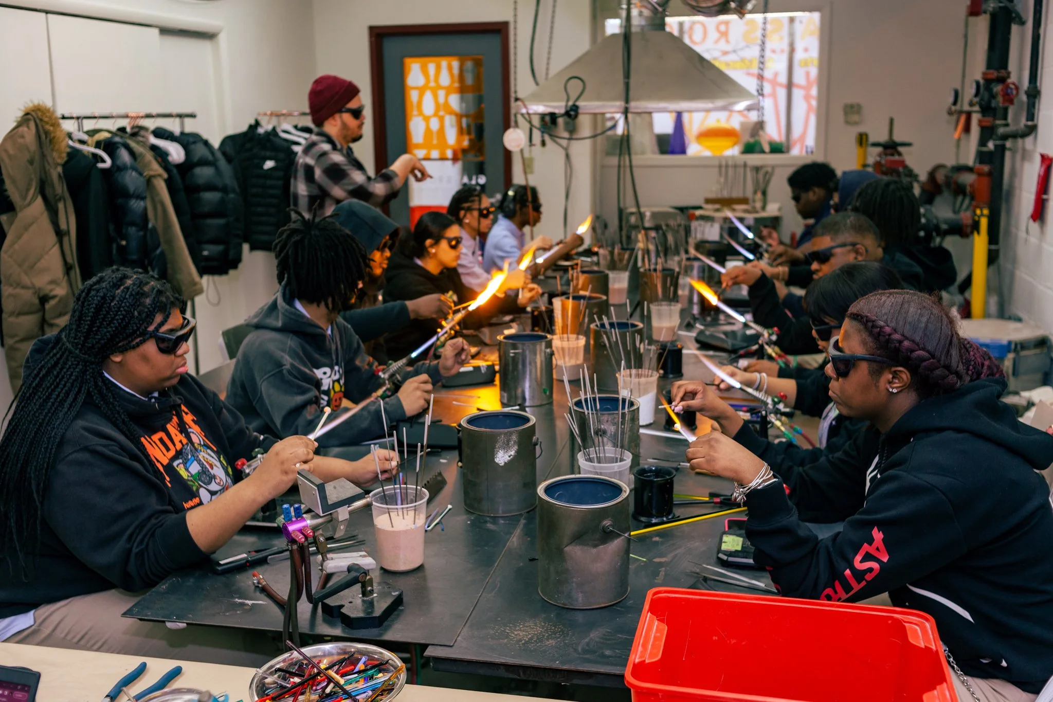Blazing a Trail: LEAD students learn flameworking skills in Studio Assistant Program