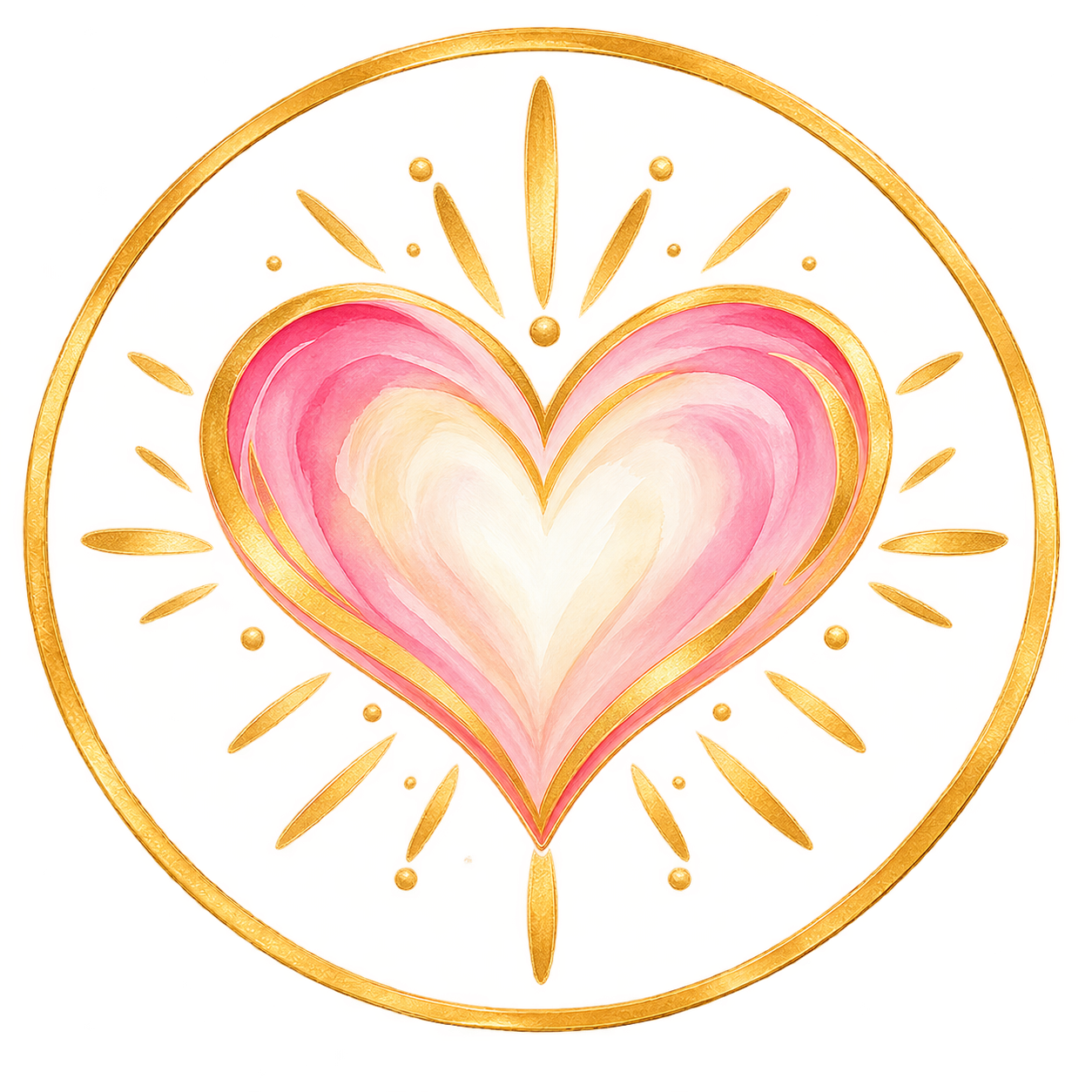 Pink heart symbol representing a kinder way for parent and child.