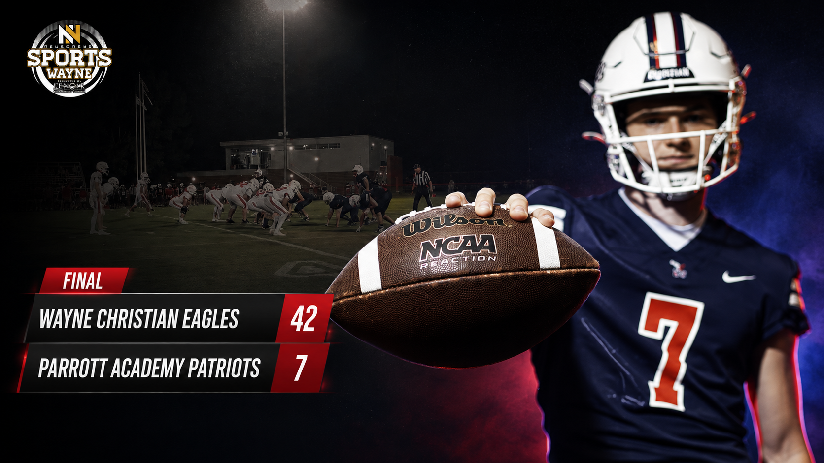 Johnson’s six touchdowns snap Parrott’s streak against Wayne Christian