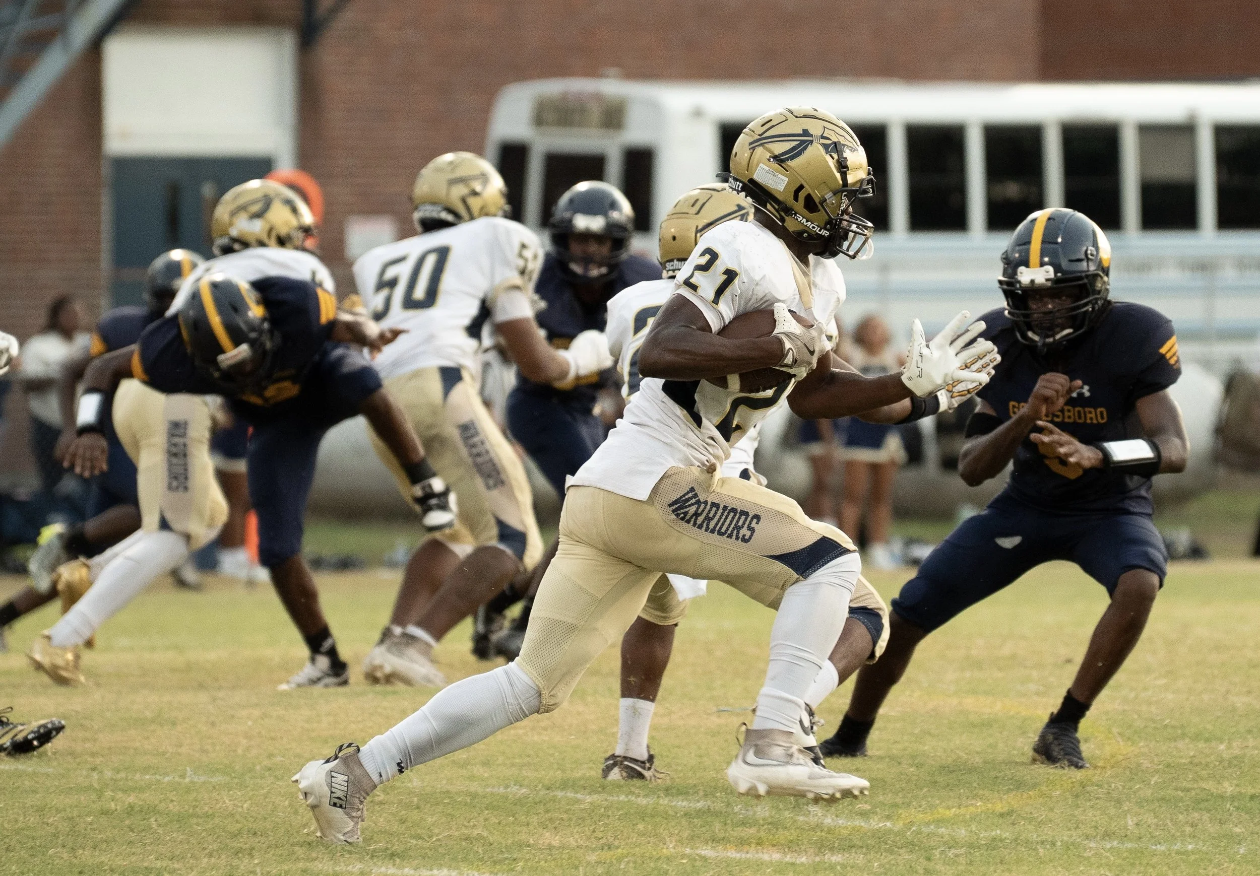 Eastern Wayne overwhelms rival Goldsboro in statement-opening shutout