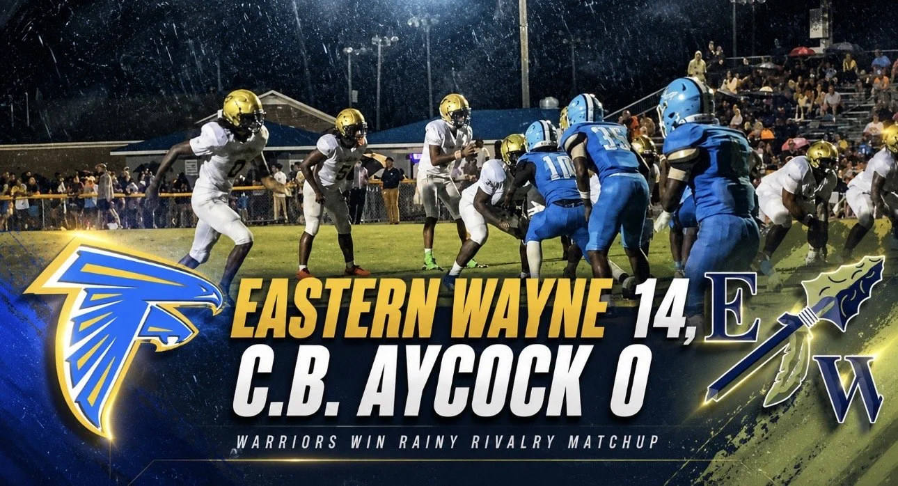 Eastern Wayne turns turnovers into rain-soaked shutout at CB Aycock