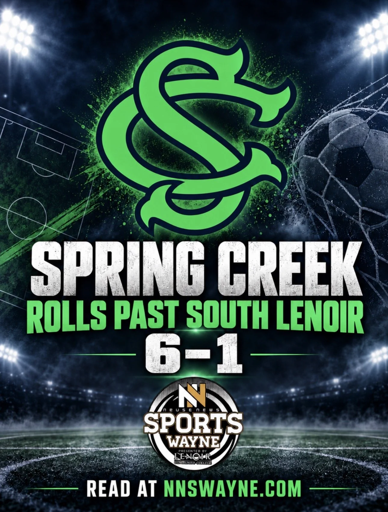 Spring Creek rolls past South Lenoir to improve to 6-1
