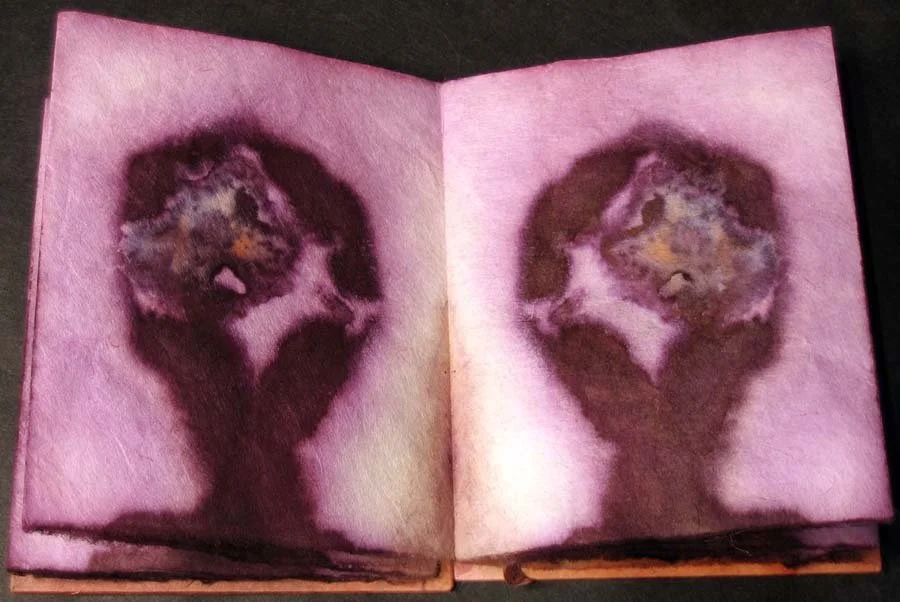books, Japanese paper, plant dyes, 2007