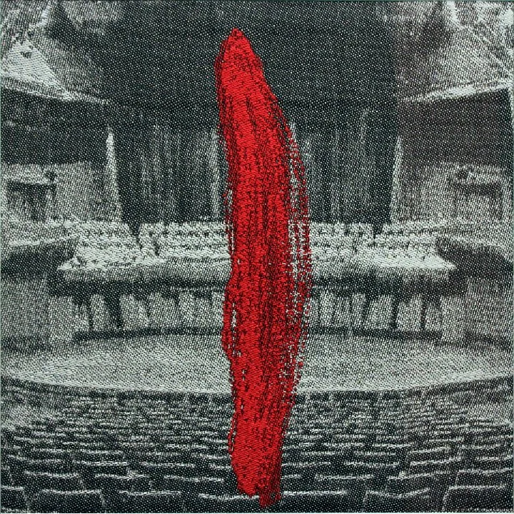 Sounding Thread, Jacquard weaving,56x56cm, 2021