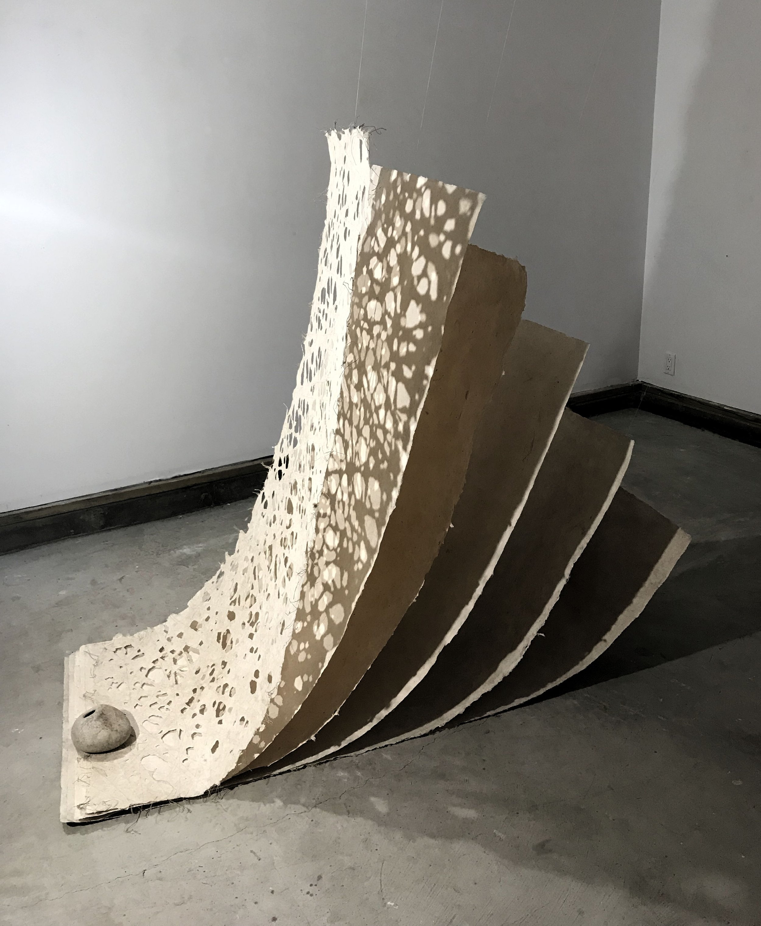 kozo, linen, rock