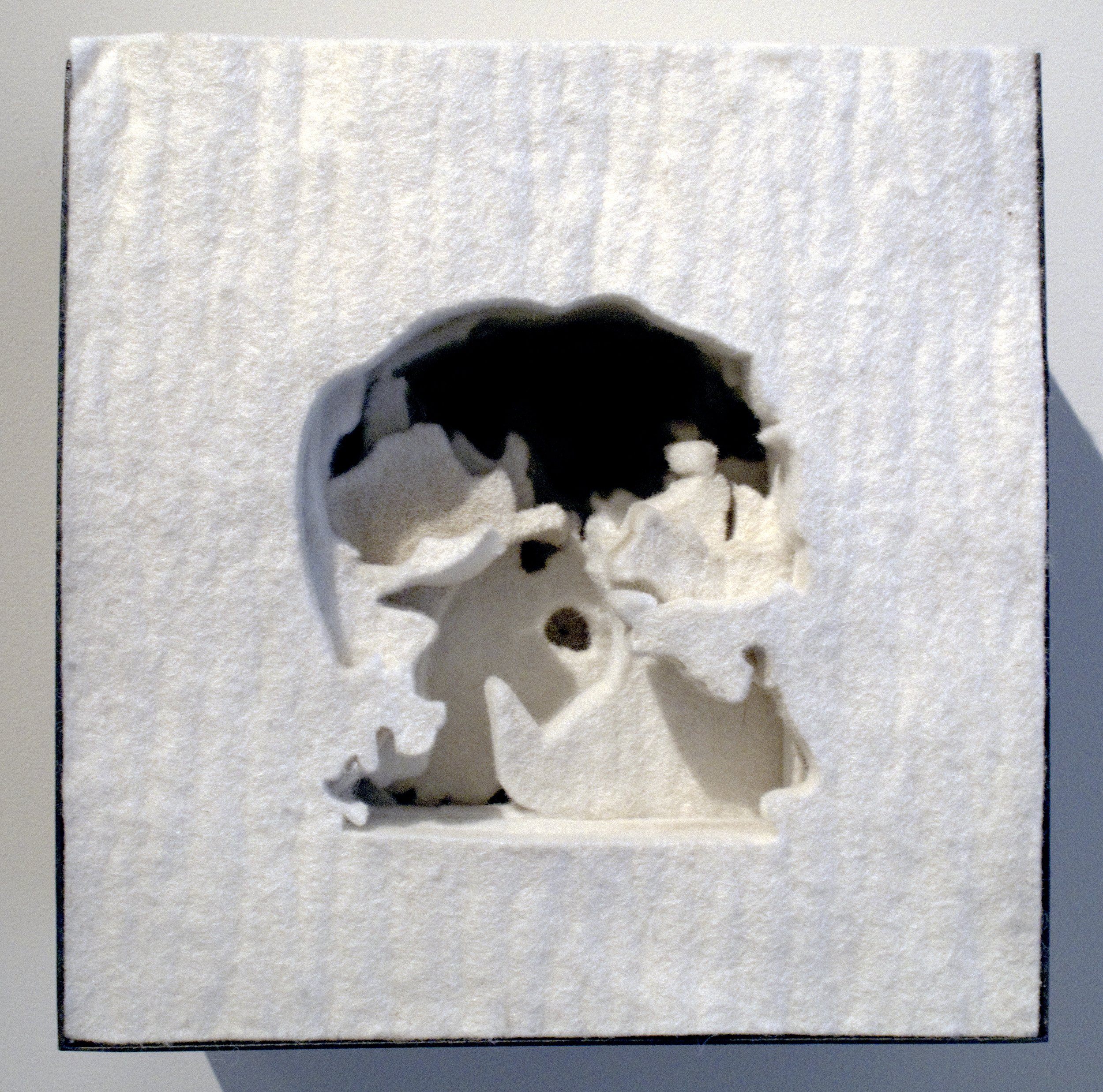 hollowing/burrowing: felt, steel, Mary Black Gallery, Halifax, 2010