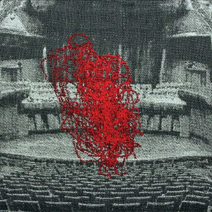 Sounding Thread, Jacquard weaving, 56x56cm, 2021