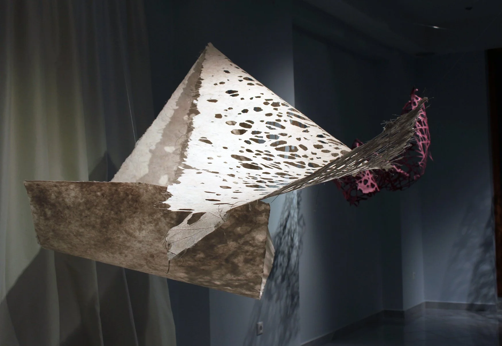 Kozo, linen yarn, 2025