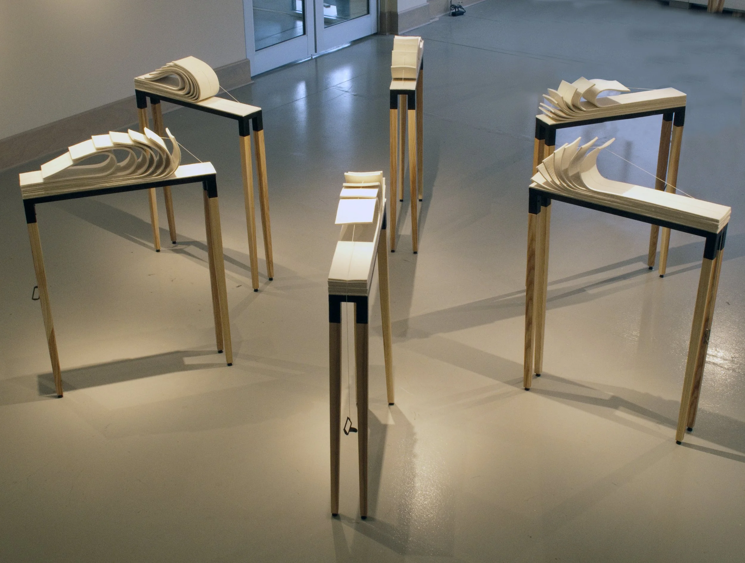 aliquot: felt, steel, wood, drawer pull, Mary Black Gallery, Halifax, 2010