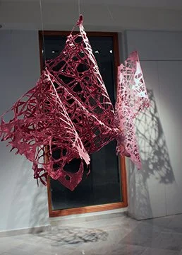 abaca, lac dye, linen yarn, 2025