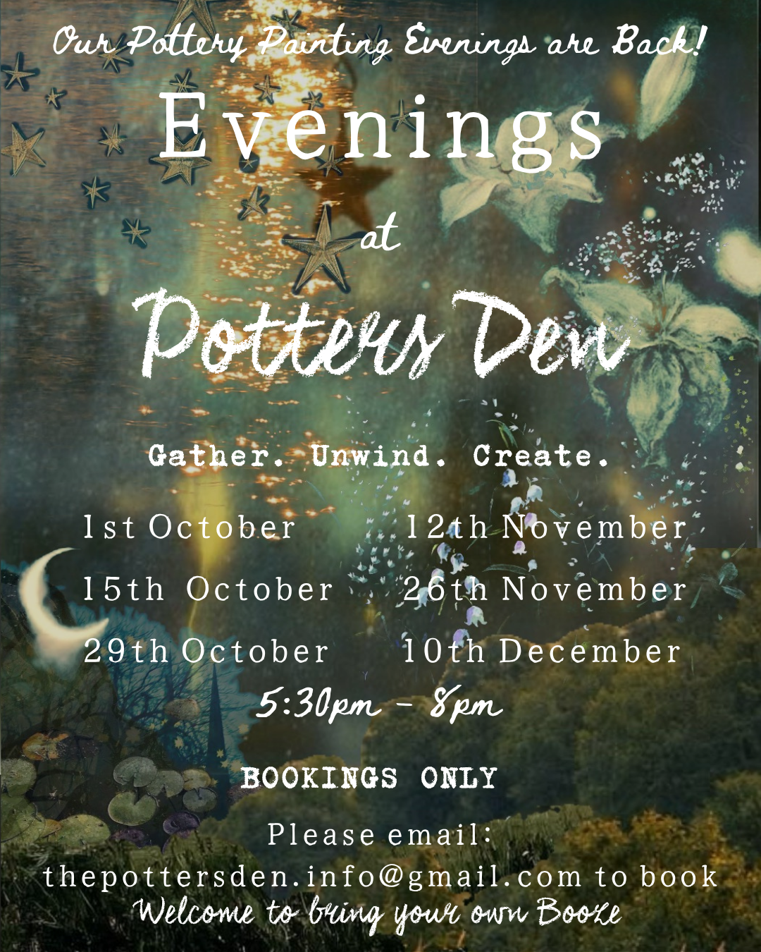 Evenings at Potters Den 2026