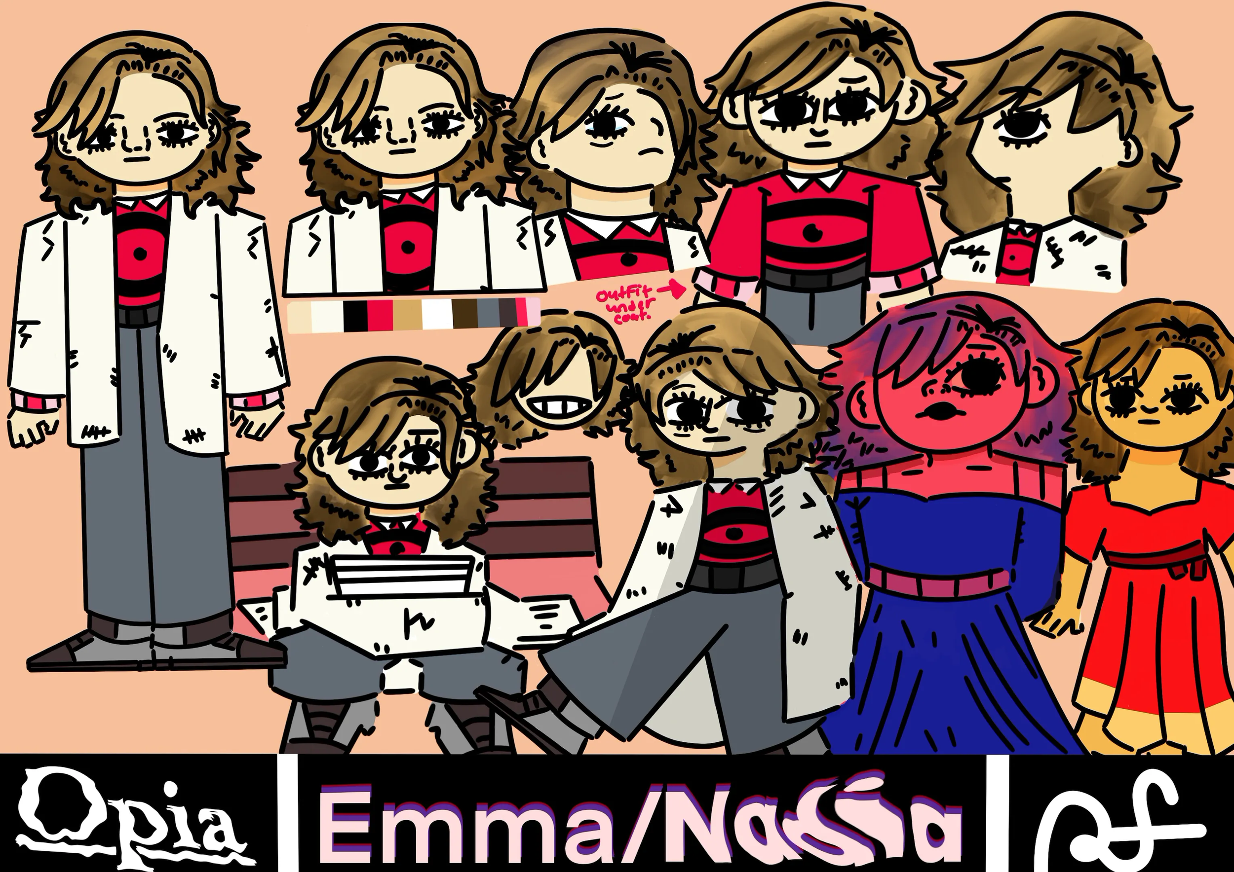 Nadia(draft design)/297x210mm/Procreate