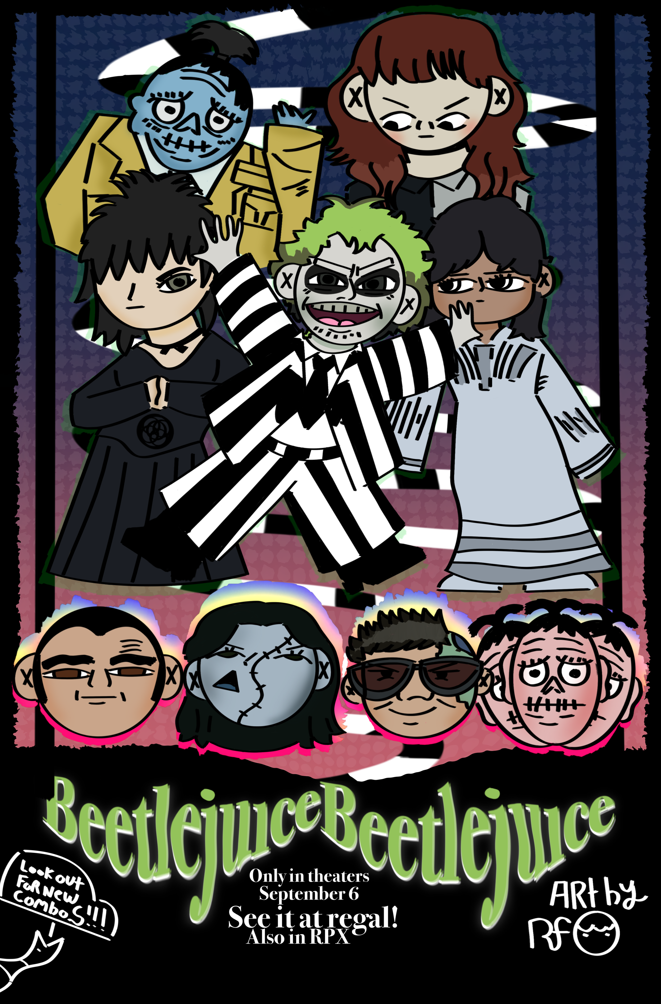 Beattlejuice Beattlejuice(2024)/8.5x11/Procreate