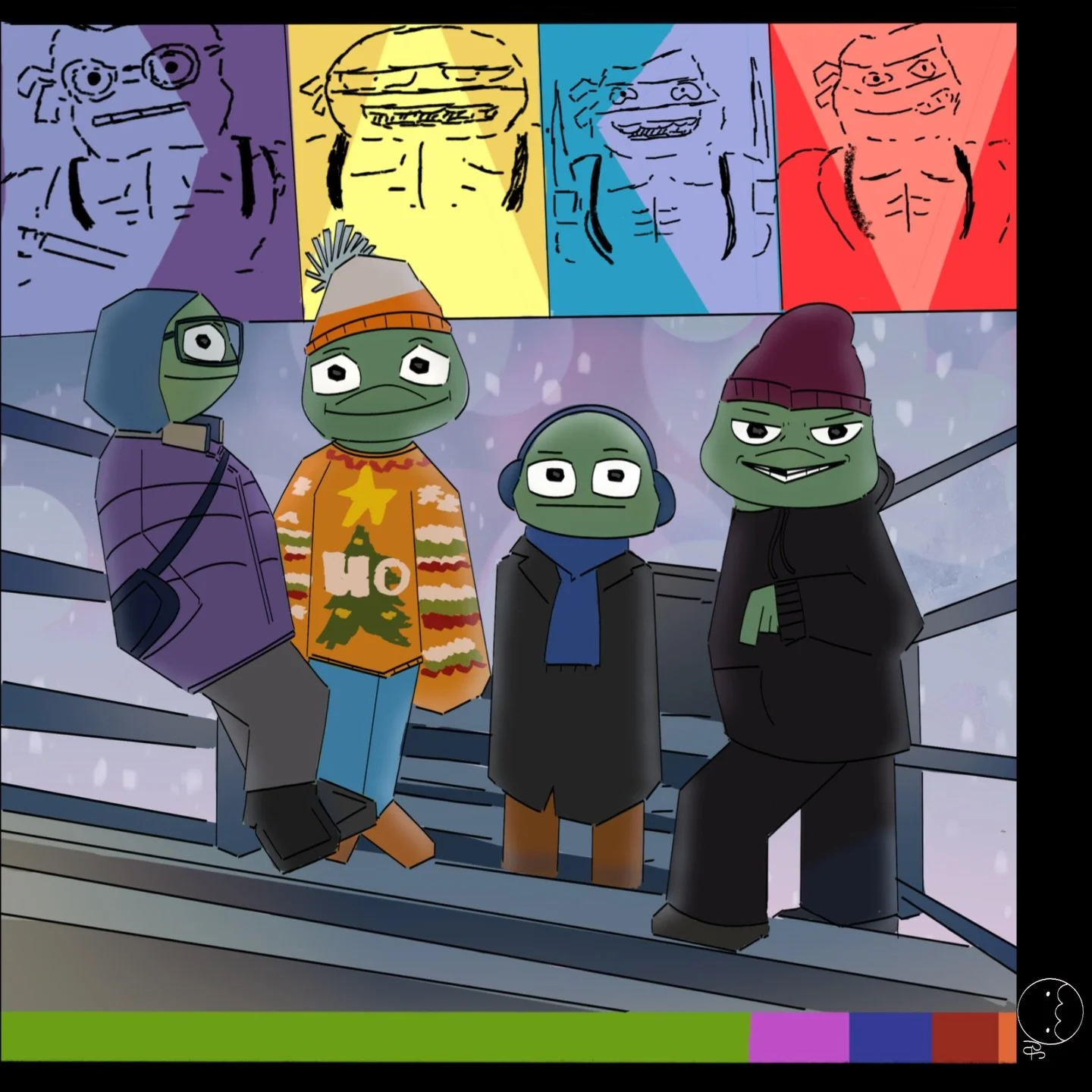 Part one of a two part Rf regal art piece because they both connect: artwork for a Tmnt short that (sense it played before SpongeBob) gave me a wacky excuse to draw the turtles 🐢
#tmnt #teenagemutantninjaturtles #mutantmayhem #fanart #tmntfanart