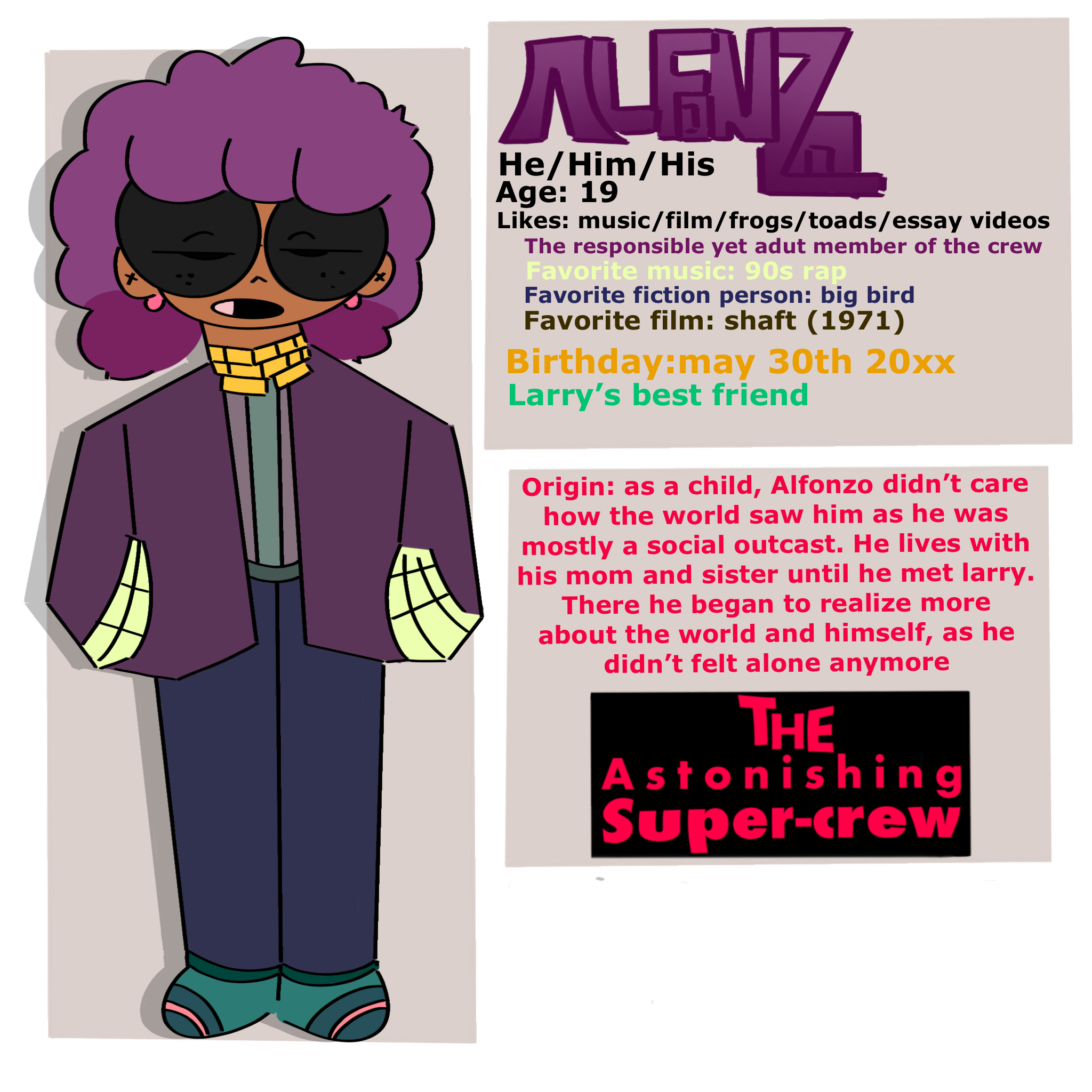 Meet Alfonzo/2048x2048px/Procreate