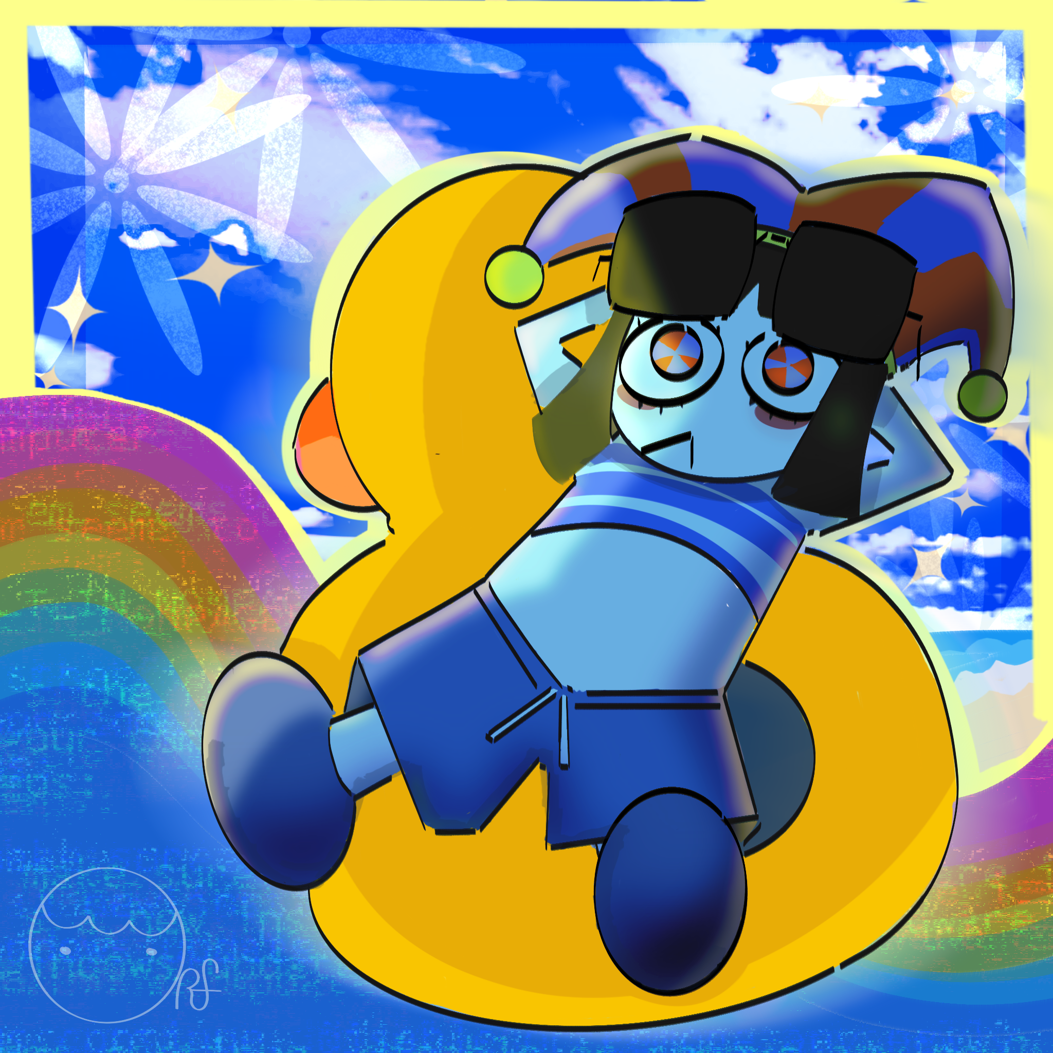 Beach pomni /2048x2048px/Procreate