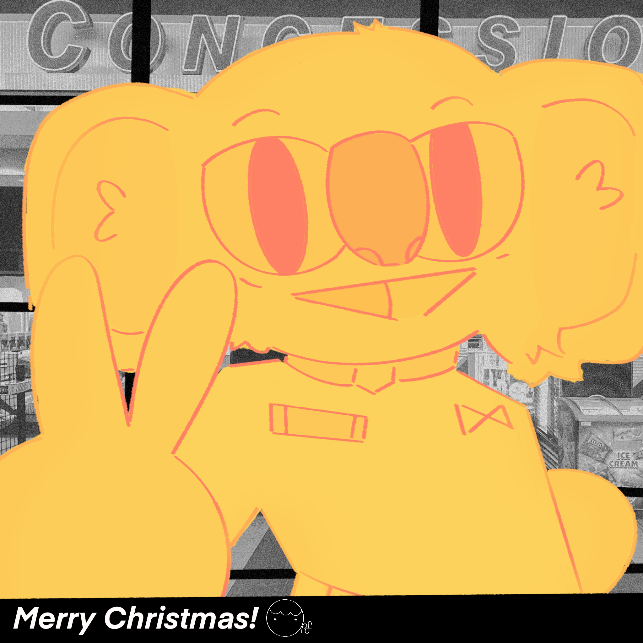 Christmas card #2 /2048x2048px/Procreate