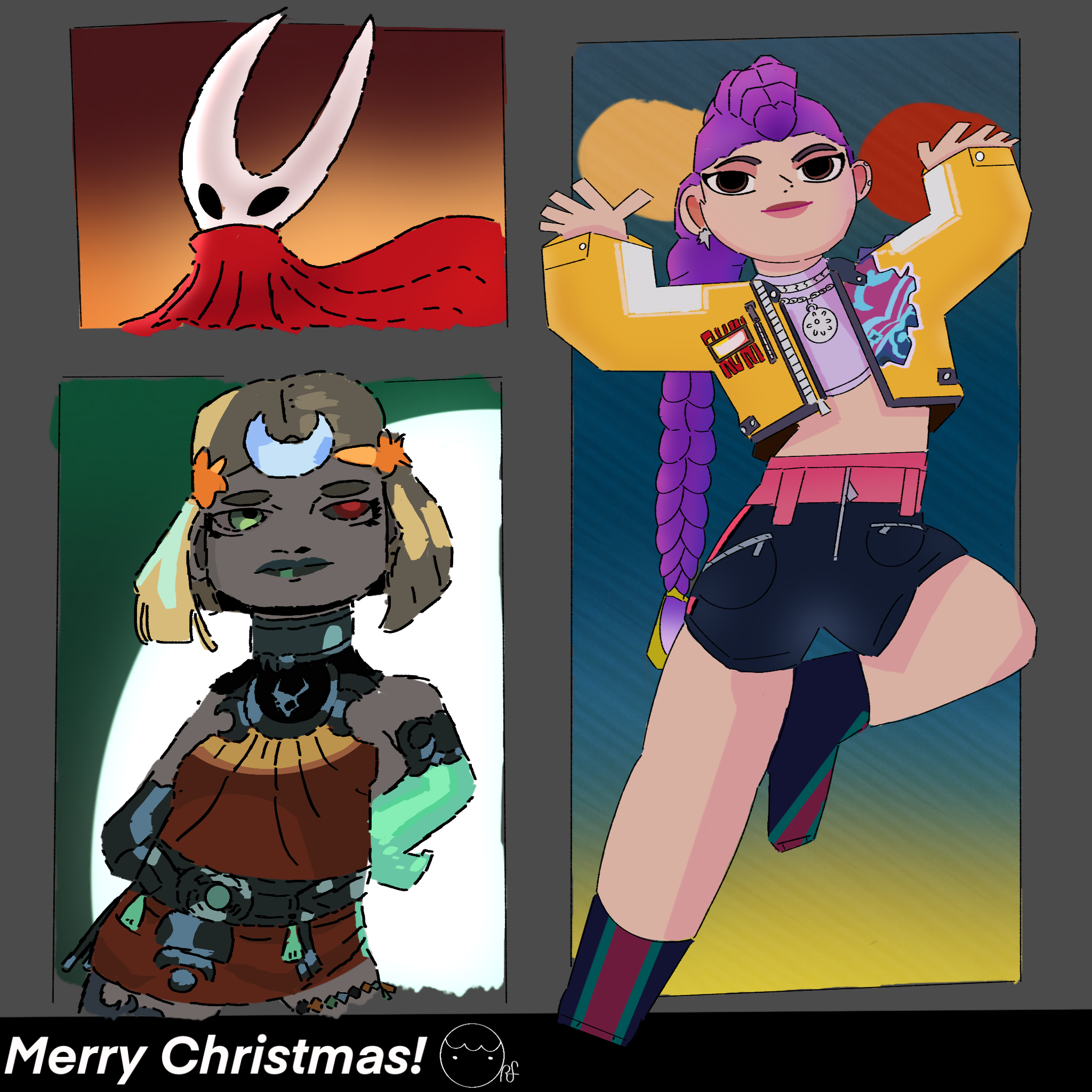 Christmas card #3 /2048x2048px/Procreate