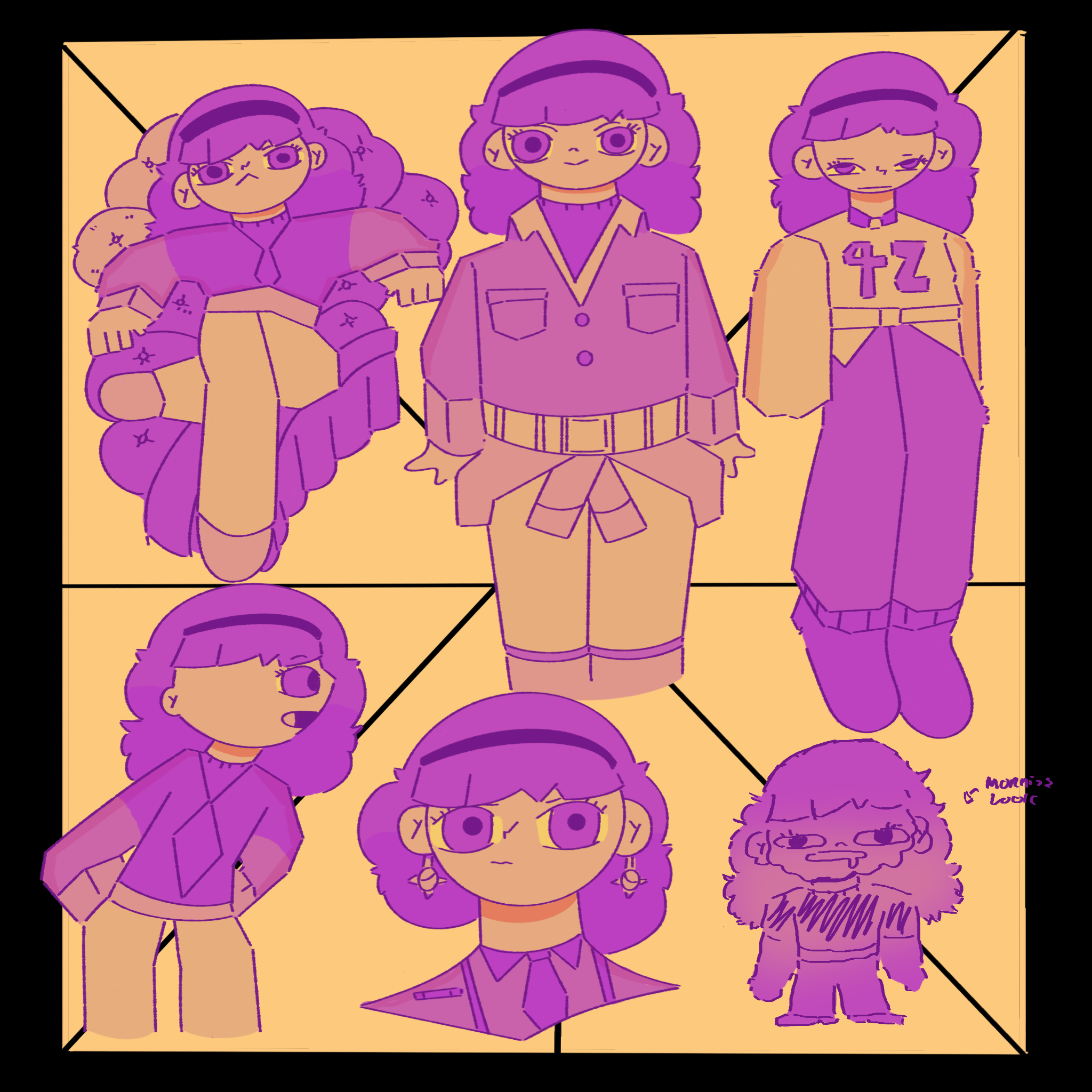 Sparkle layout sheet/2048x2048px/Procreate