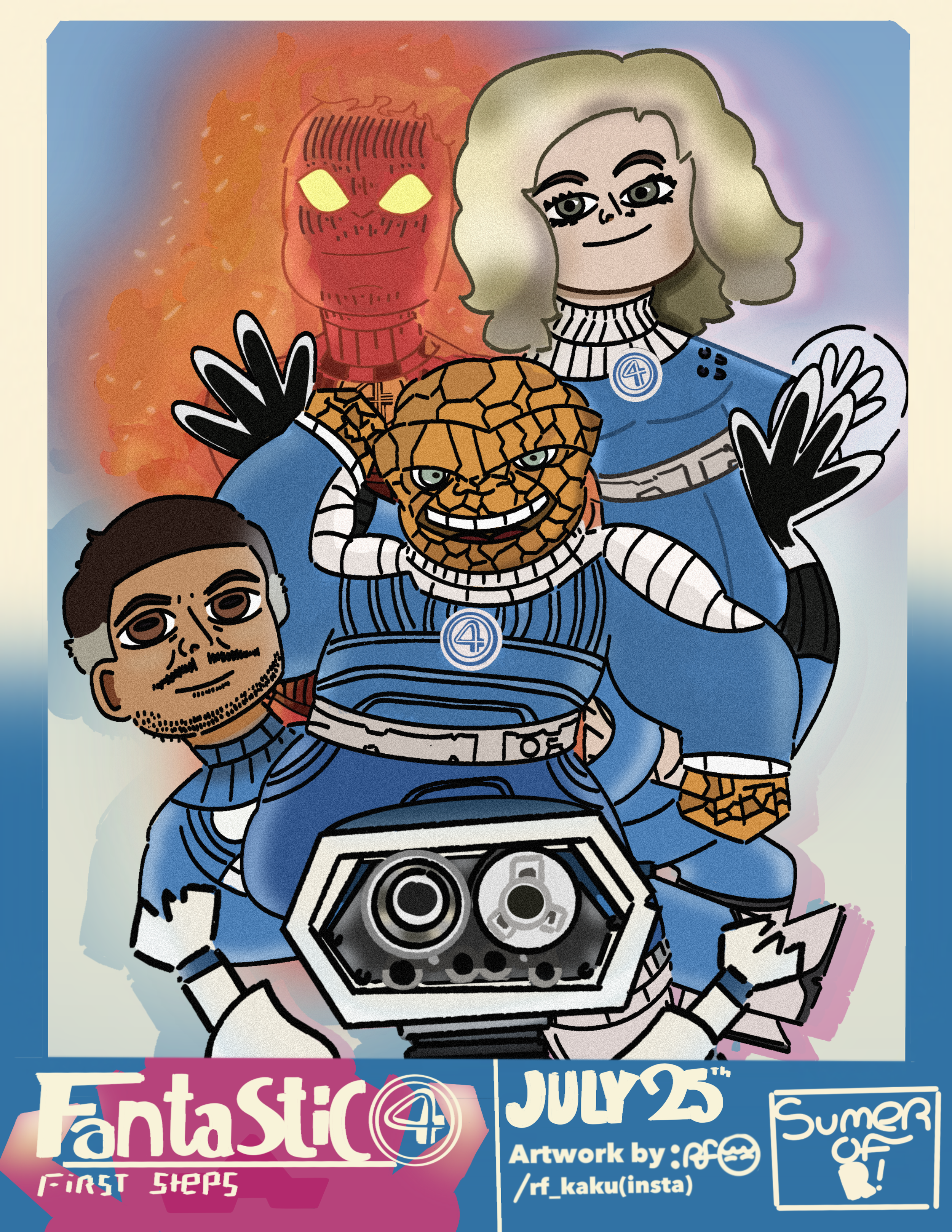 Fantastic Four: First Steps/(2025)/8.5x11/Procreate