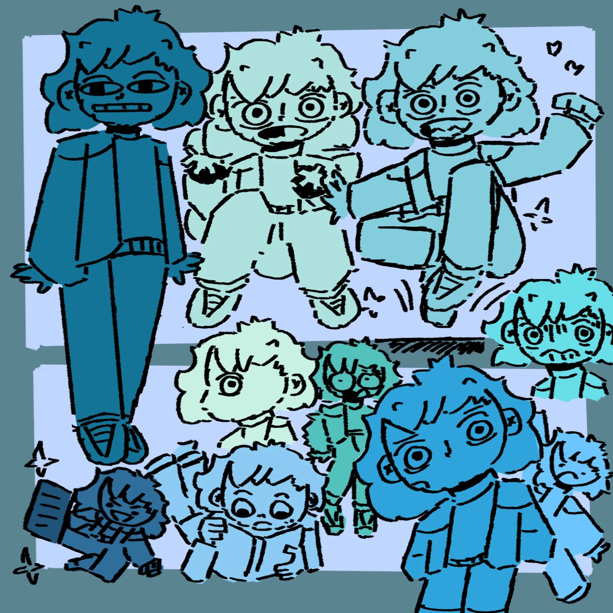 Larry layout sheet/2048x2048px/Procreate