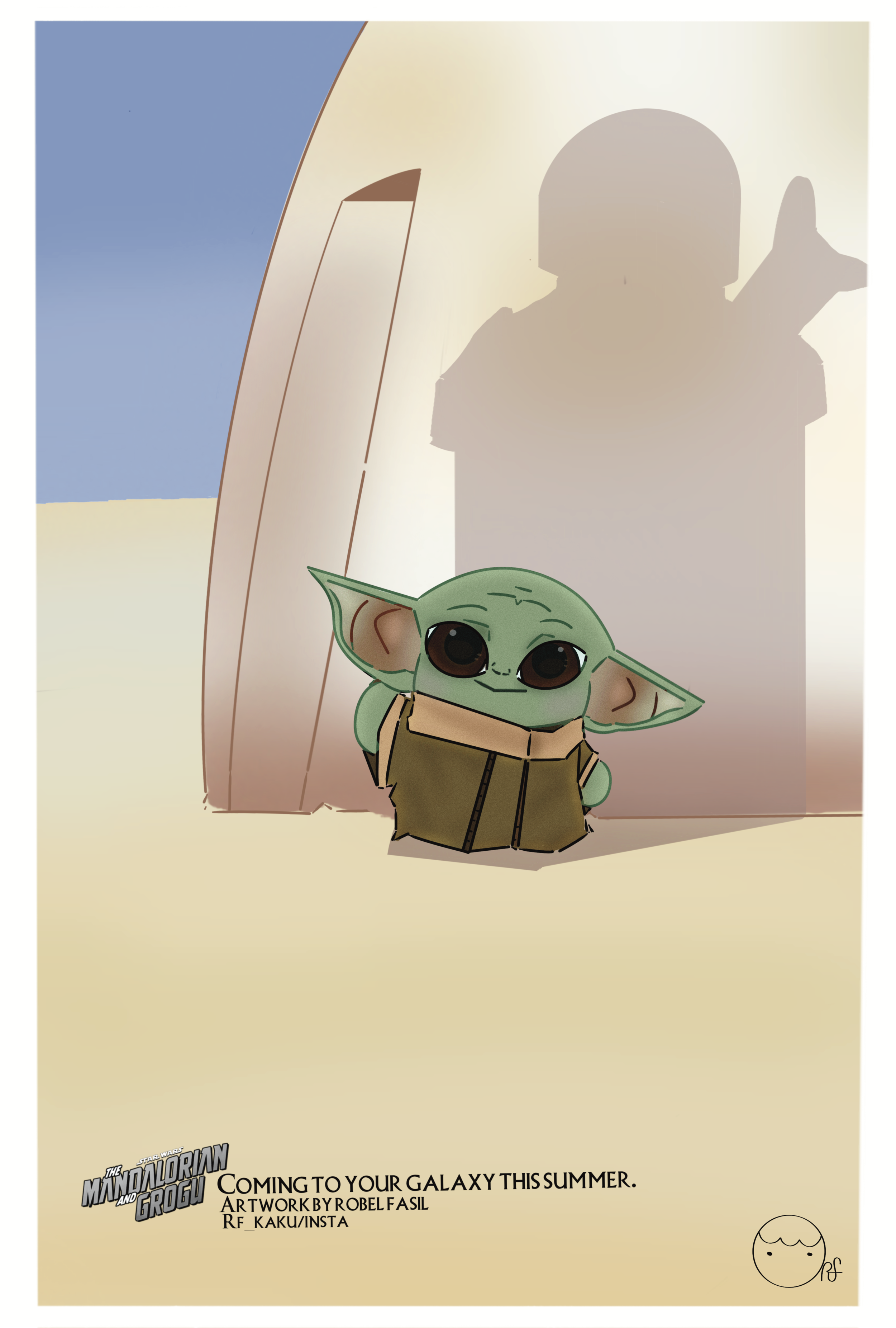 Star wars: The Mandalorian & Grogu(2026)/27x39.997cm/Procreate