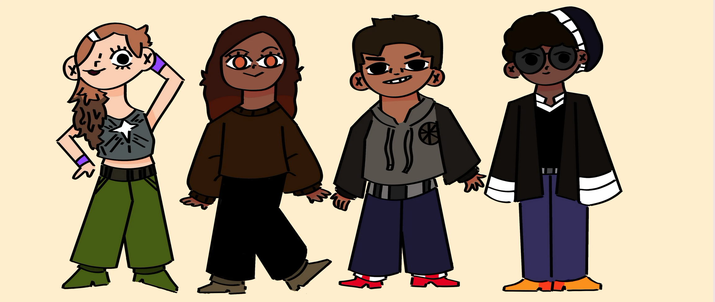 Character designs for Uw officers of 2024-25/4771x2048px/Procreate