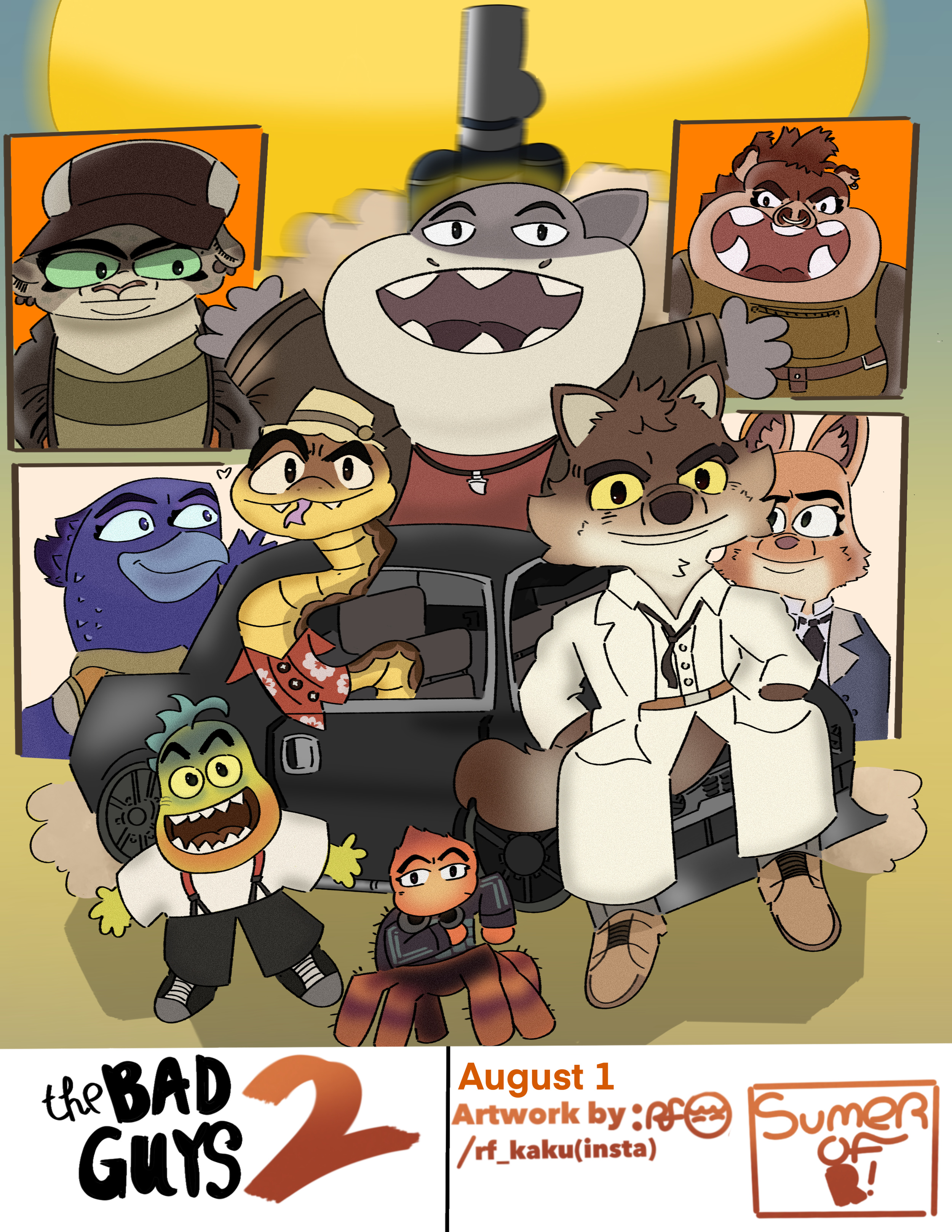 The Bad Guys 2 (2025)/8.5x11/Procreate