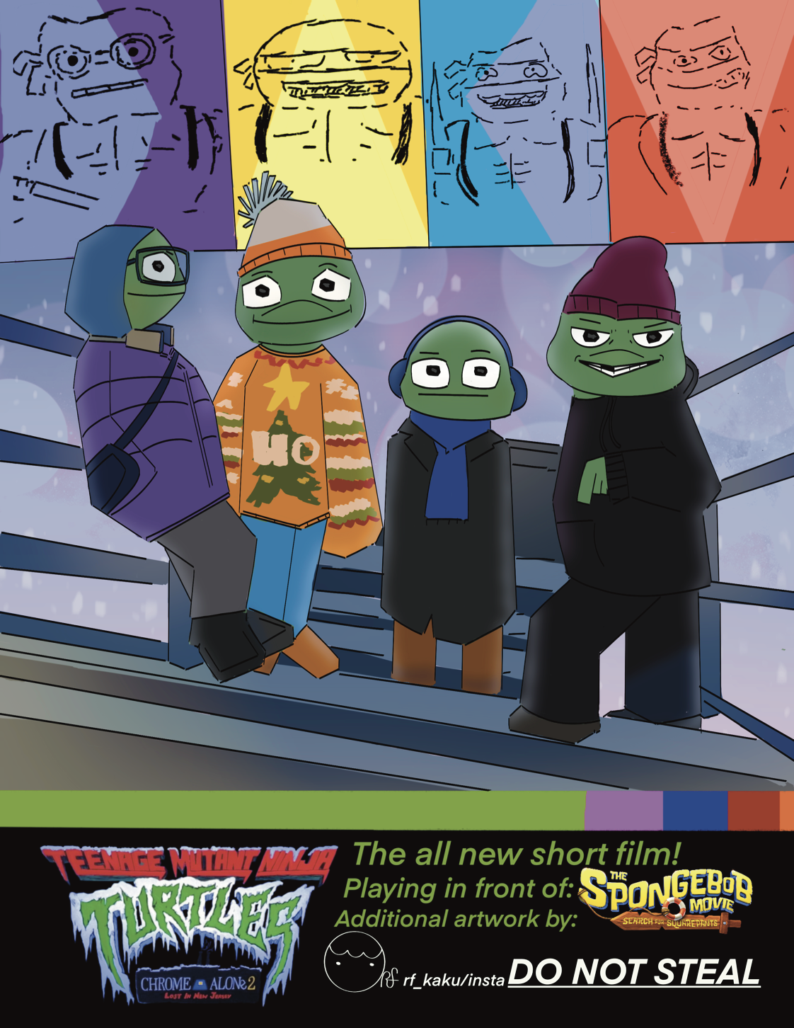 Teenage Mutant Ninja Turtles: Chrome Alone 2 Lost in New Jersey/(2025)/8.5x11/Procreate