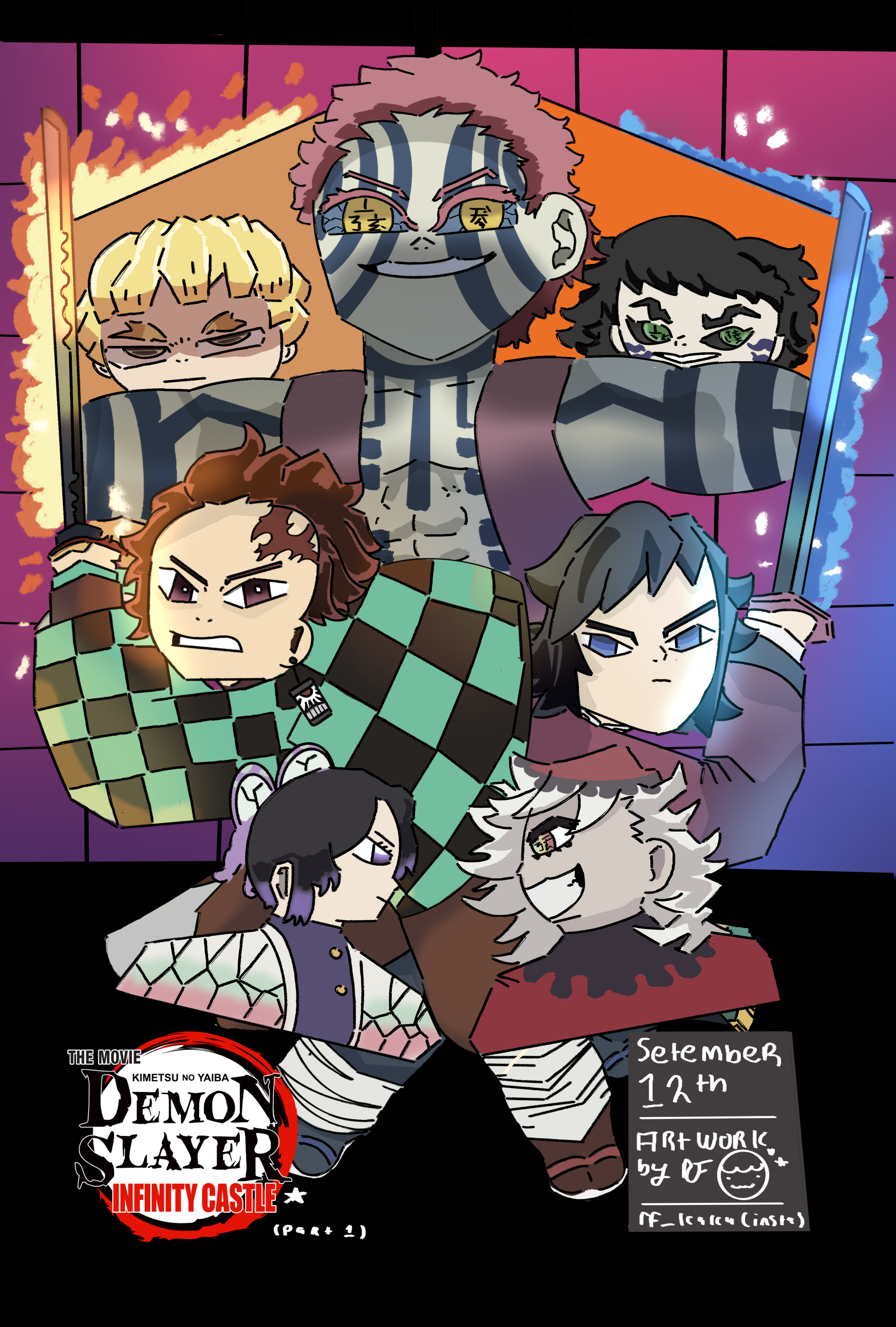 Demon slayer: Infinity Castle (2025)/27x39.997cm/Procreate