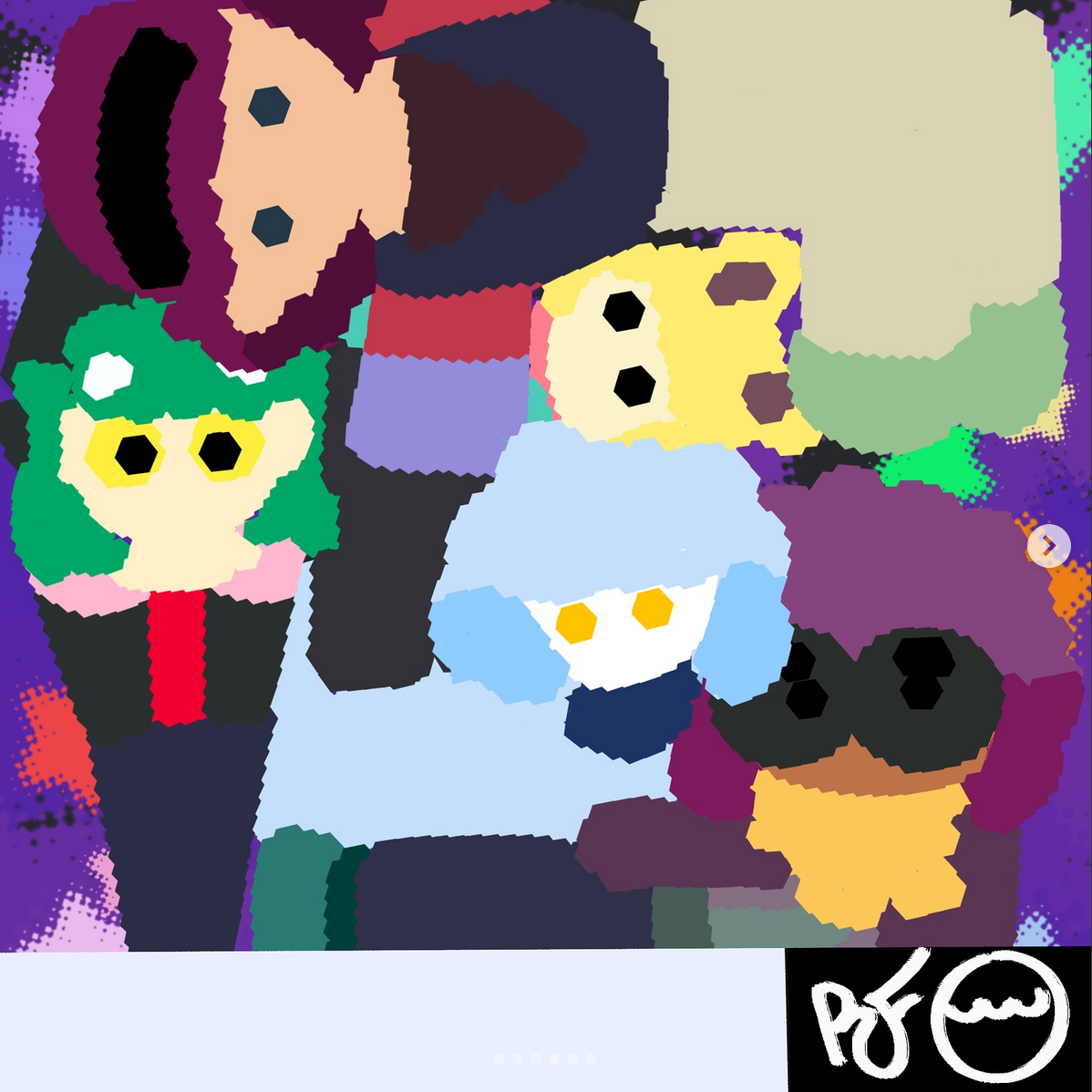 Experimental Super crew/2048x2048px/Procreate