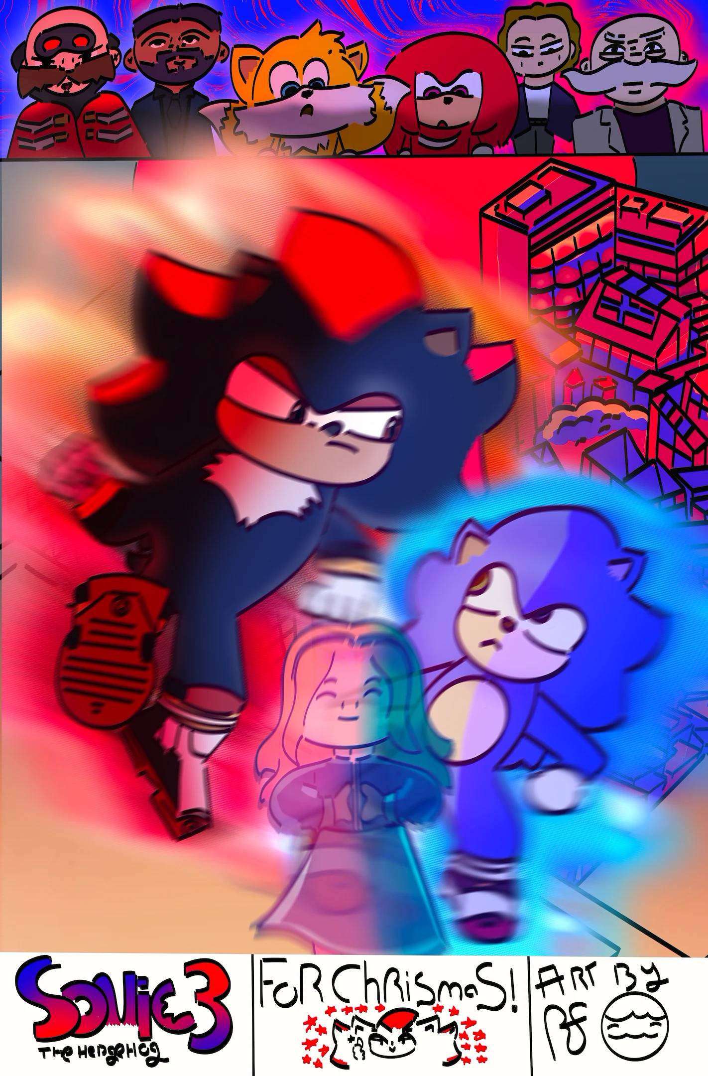 Sonic The Hedgehog 3/(2024)/8.5x11/Procreate