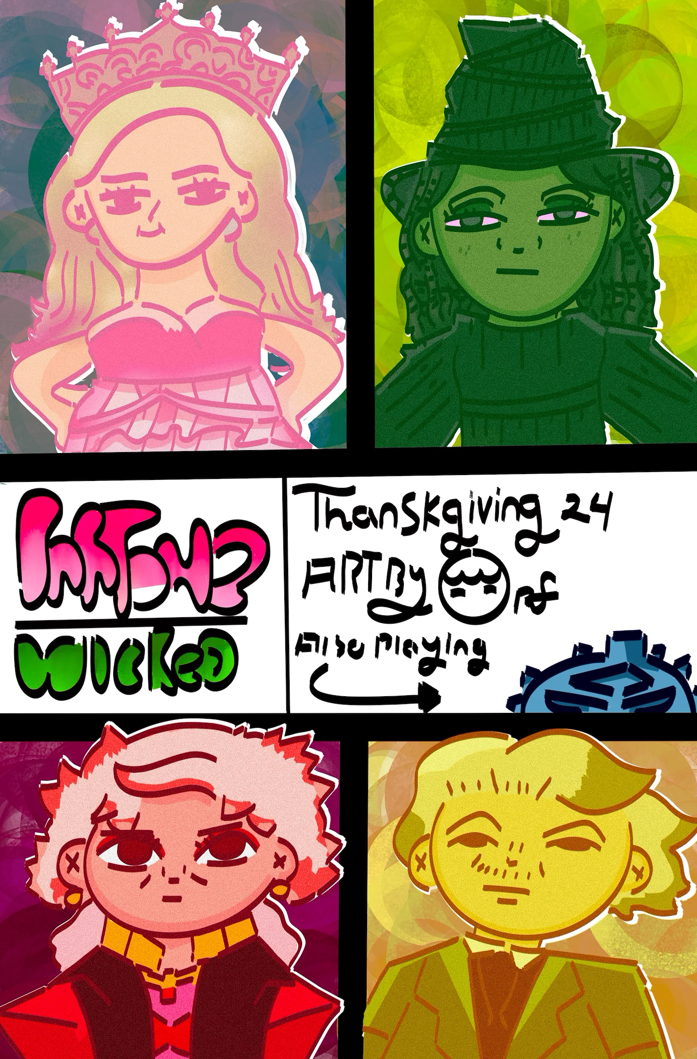 Wicked:Part 1/(2024)/8.5x11/Procreate