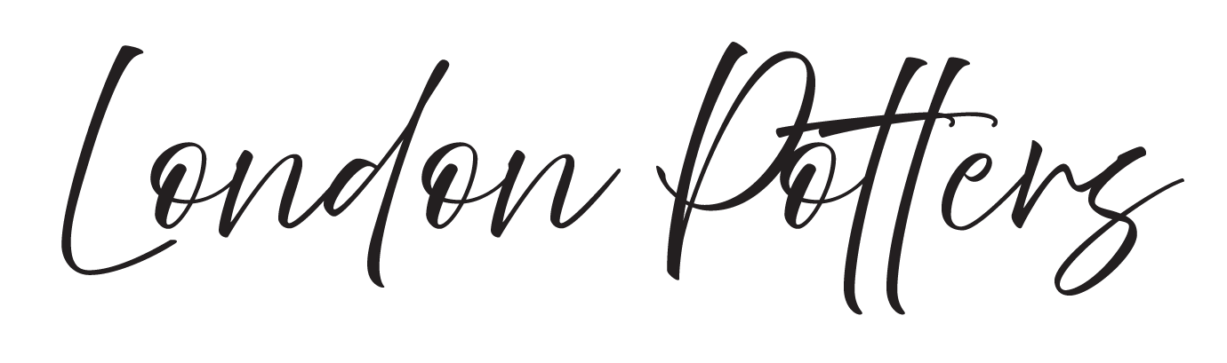 Text that reads "London Potters" in elegant cursive font.