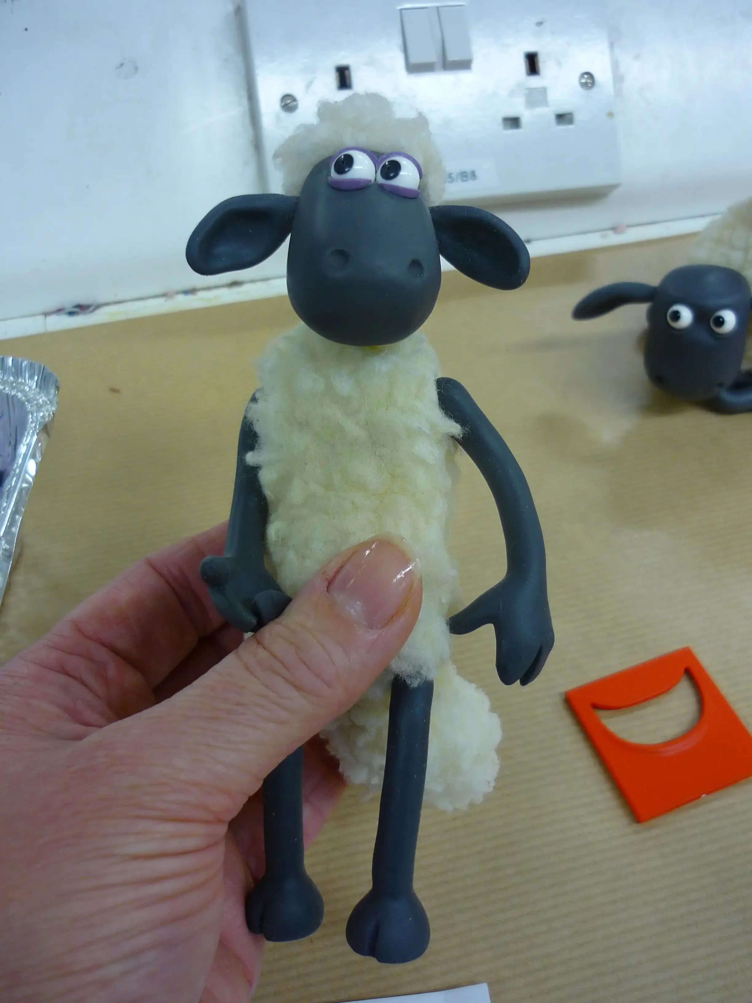 Holding Shaun in my hand!