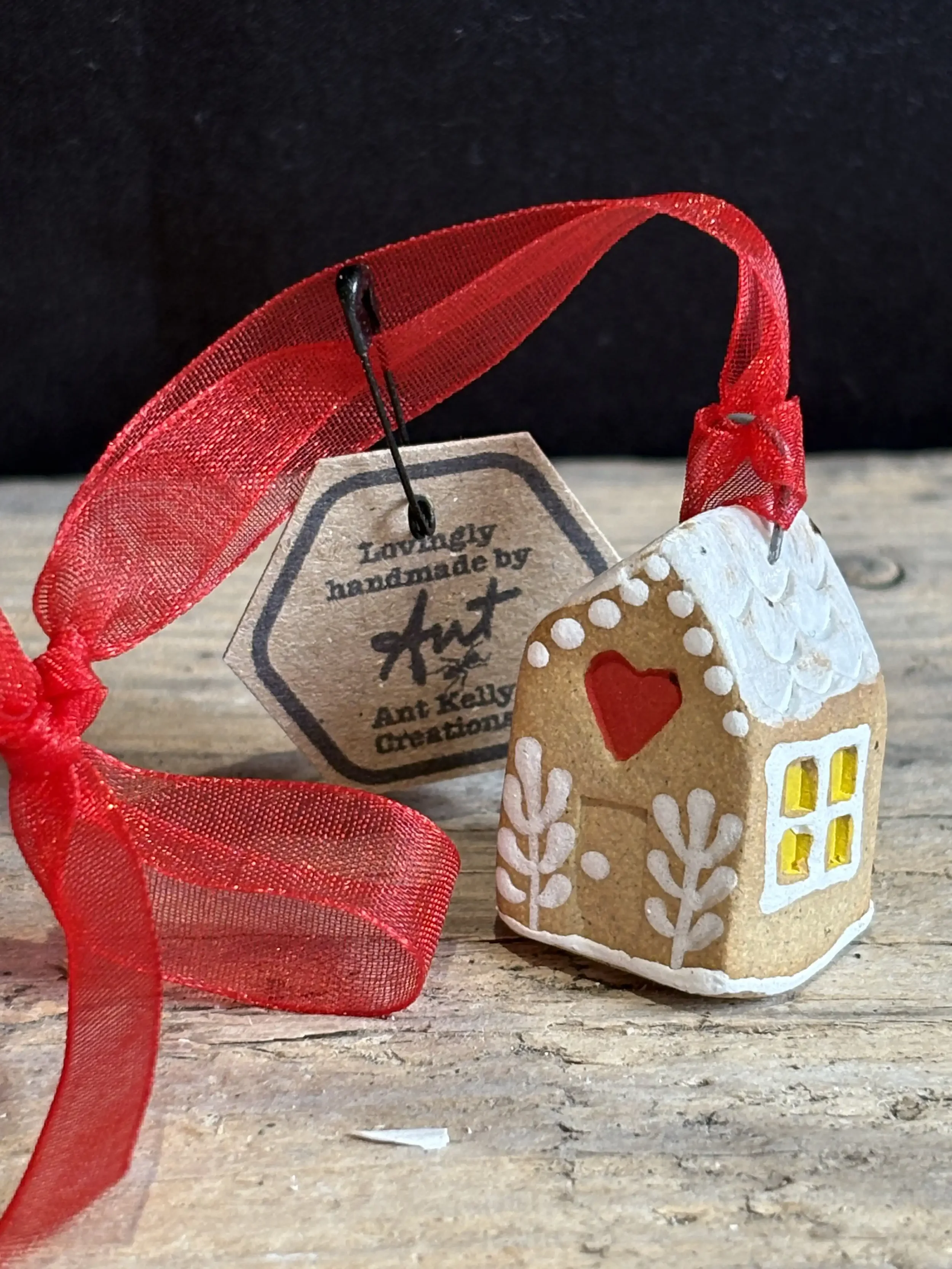Teeny Hanging Gingerbread House