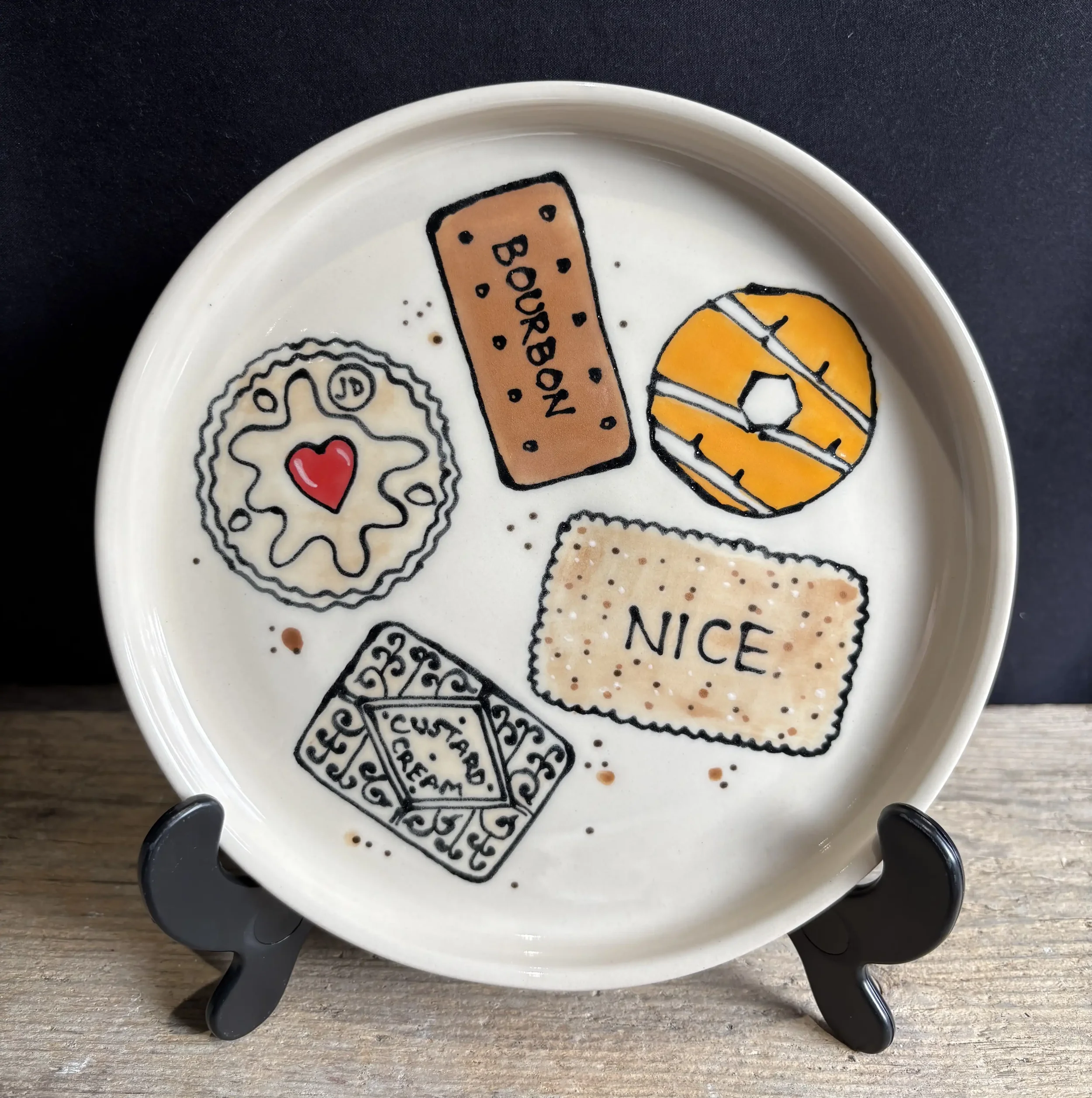 Biscuit Selection Plate with crumbs -  NEW FOR 2026!