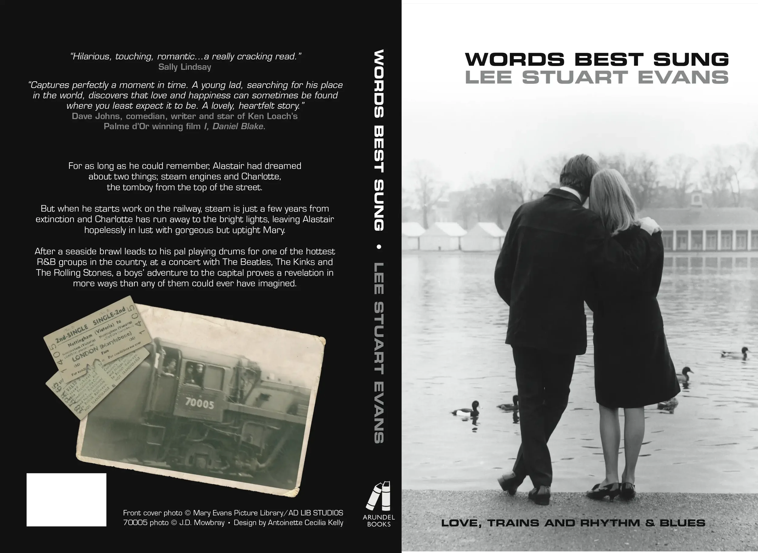 Book cover design for Words Best Sung by Lee Stuart Evans