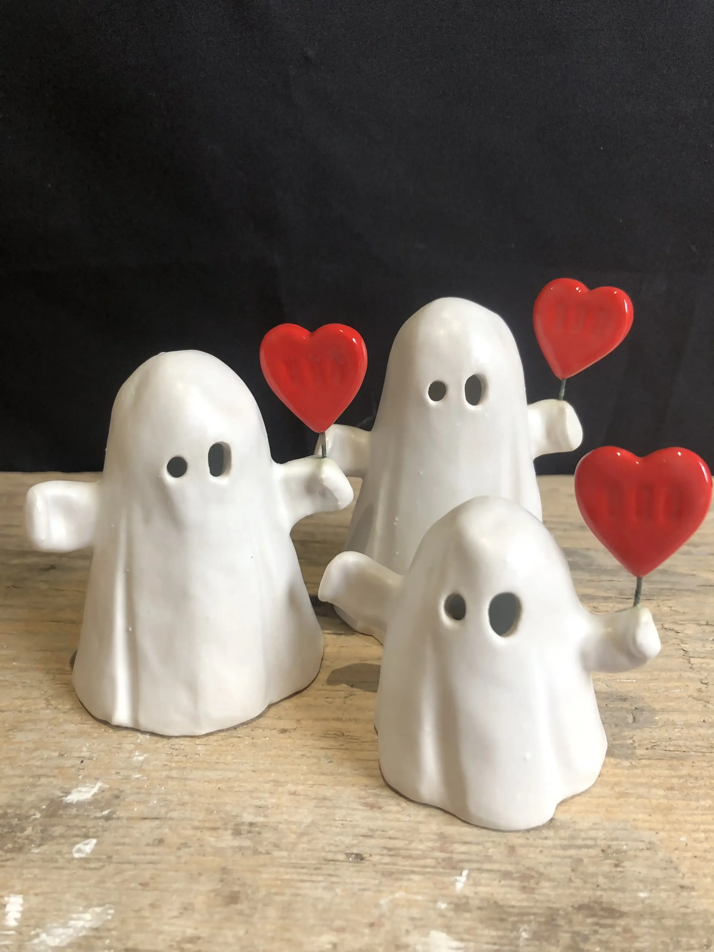 Little Ghost with BOO Heart Balloon