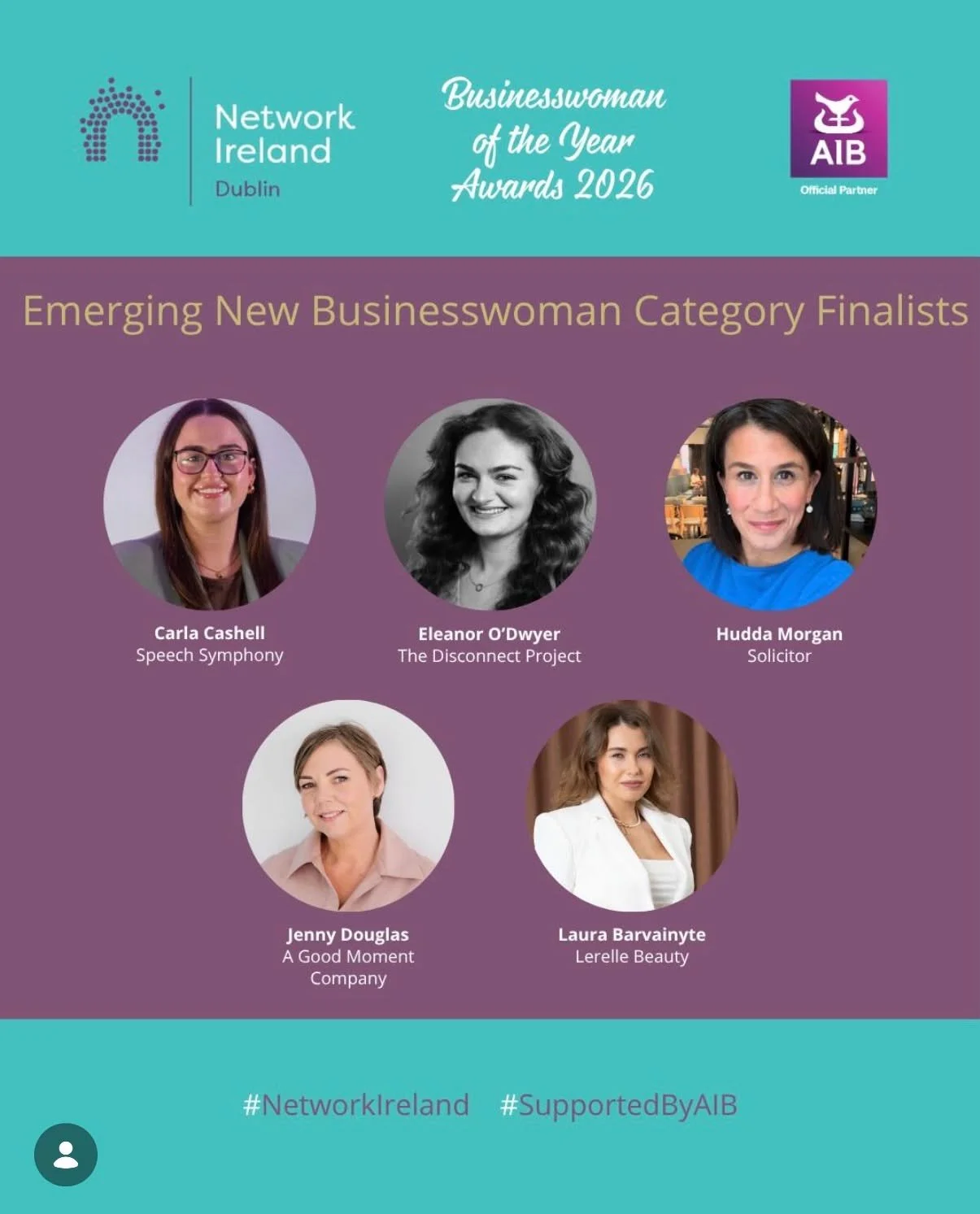 I&rsquo;m delighted to have been shortlisted for &lsquo;Emerging New Businesswoman&rsquo; category at the @networkirelanddublin Businesswoman of the Year Awards 🫶

One of my goals for 2026 has been to push myself more in the networking world and lea
