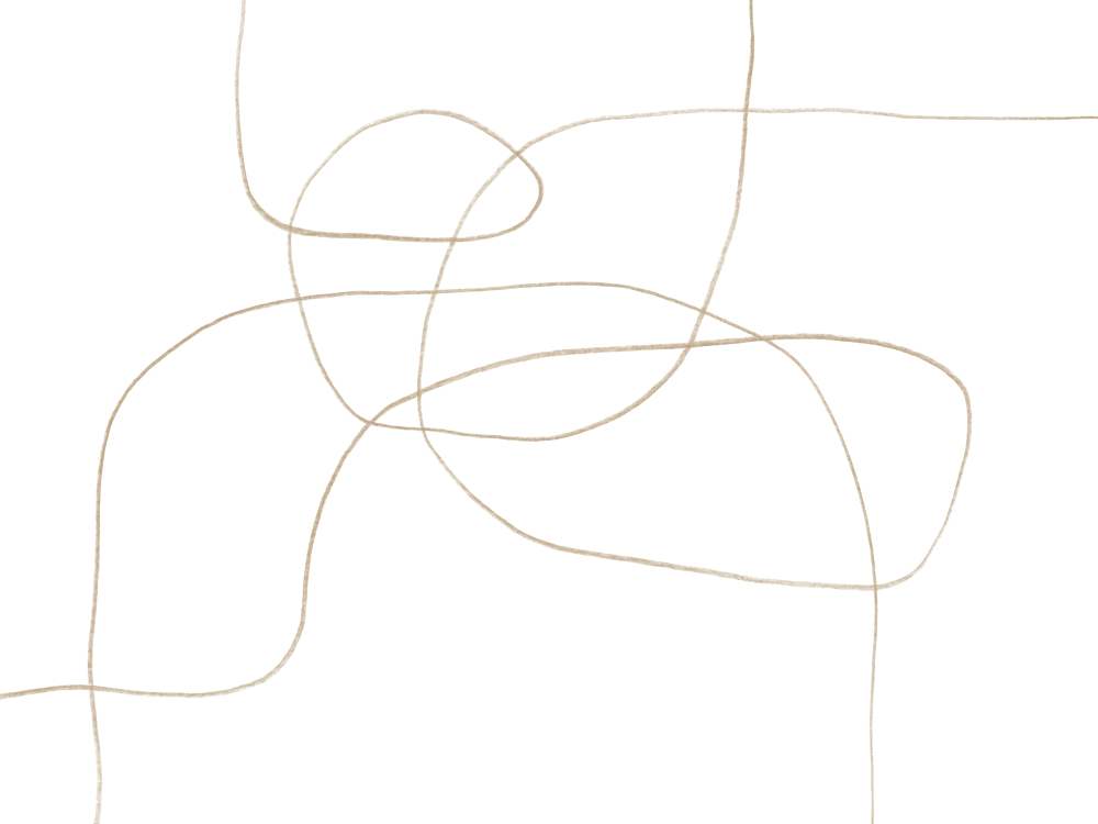 Decorative curly line for speaker and coach.