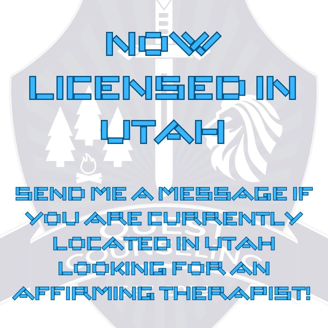 Looking for group from Utah! Are you looking for an affirming and queer therapist to work with and are currently located in Utah? Lets connect! 

#utahtherapist #californiatherapist #queertherapist #lgbtq