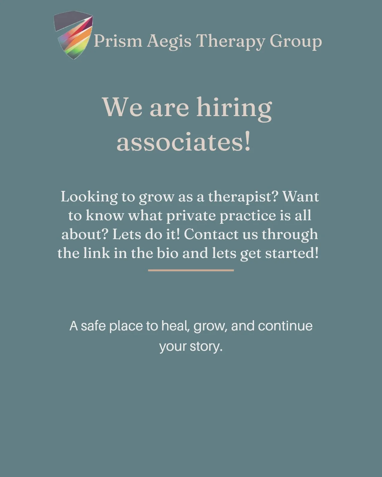 Prism Aegis is looking to hire more associates! Looking for associates who are motivated, eager, and open to all walks of life. Please send me a DM or follow the link to the website in the bio.