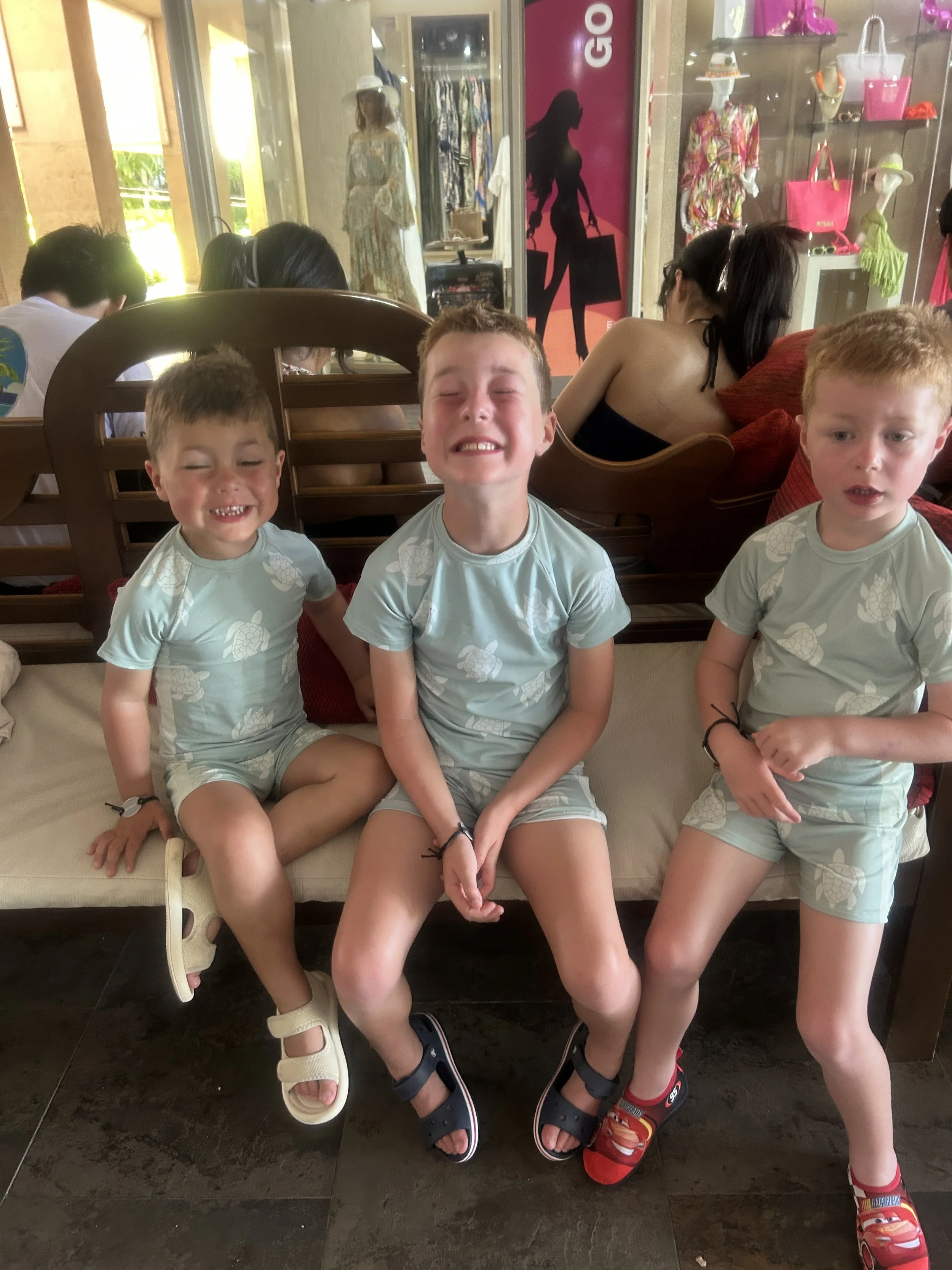 Kids ready for their Caribbean Lake Park excursion in Punta Cana