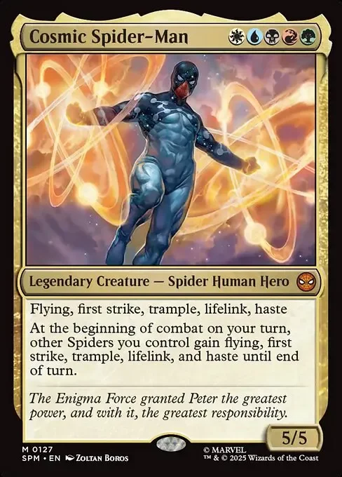 Cosmic Spider-Man – Five-Color Spider Tribal Commander Deck - SOLD