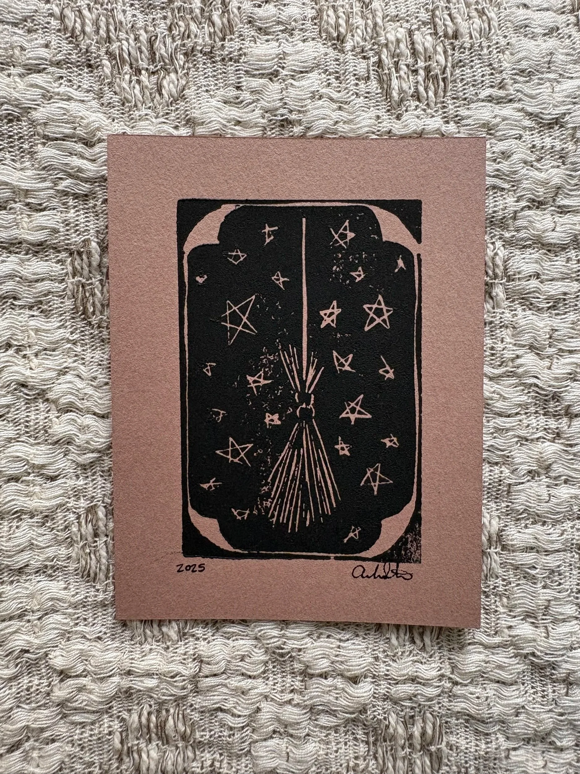 Witch Broom 3x4 Mini Print